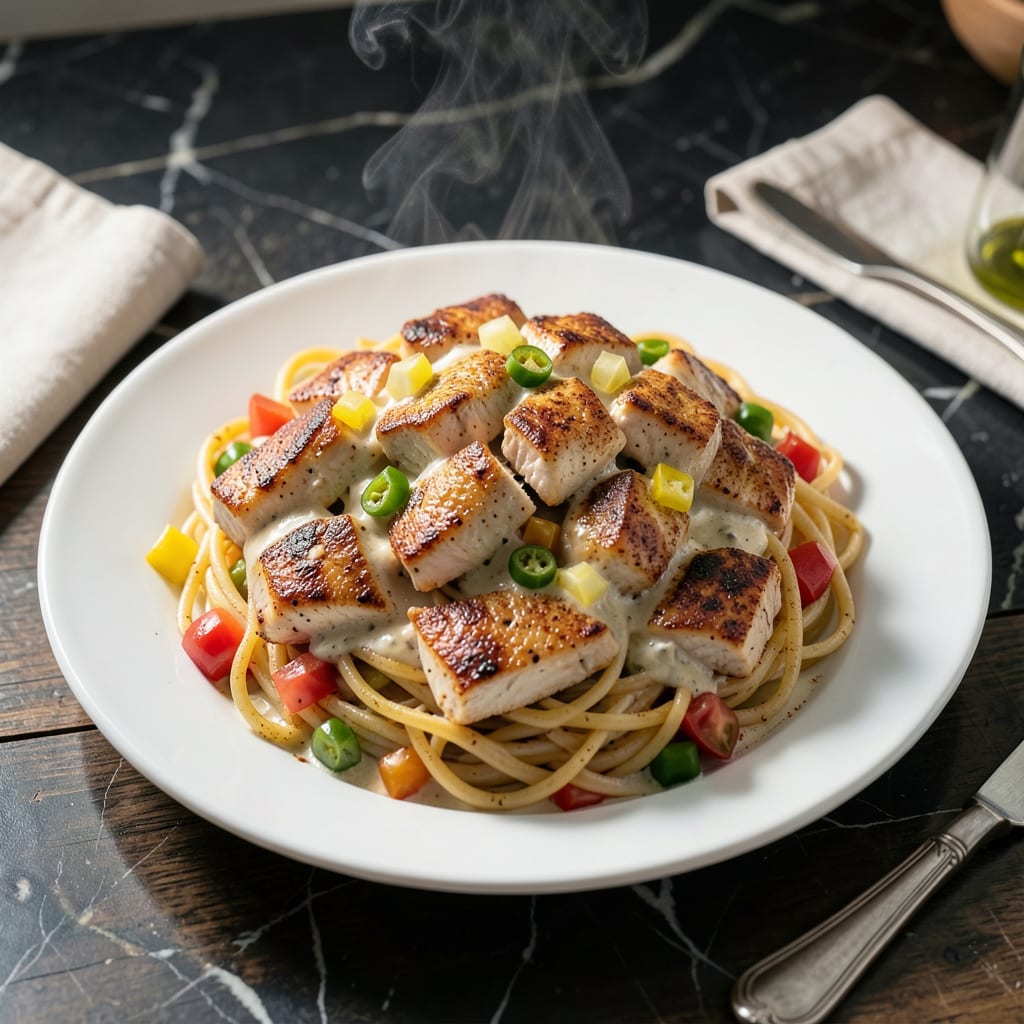 magnolia chicken spaghetti recipe detailed visual guide