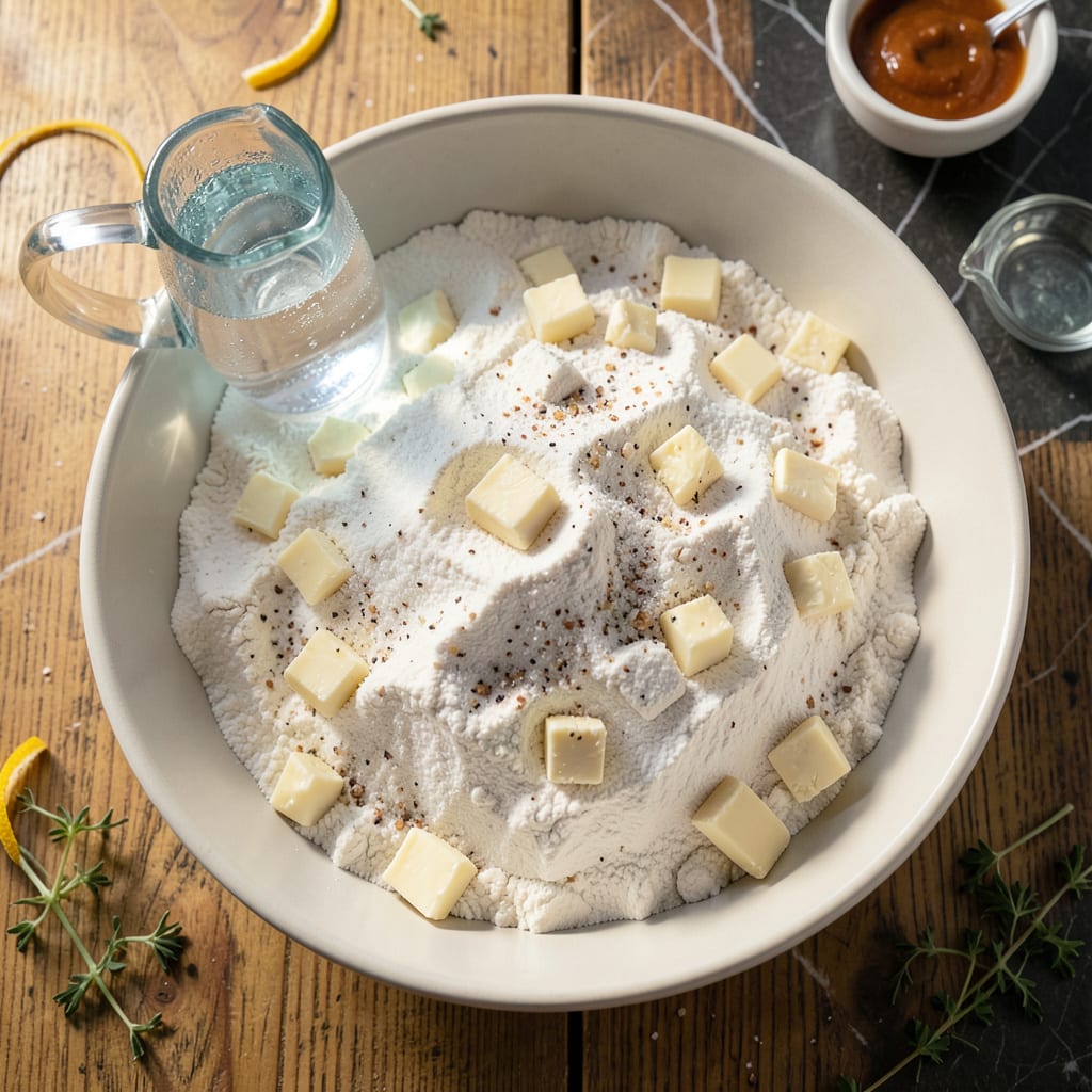magnolia pie crust recipe example with annotations