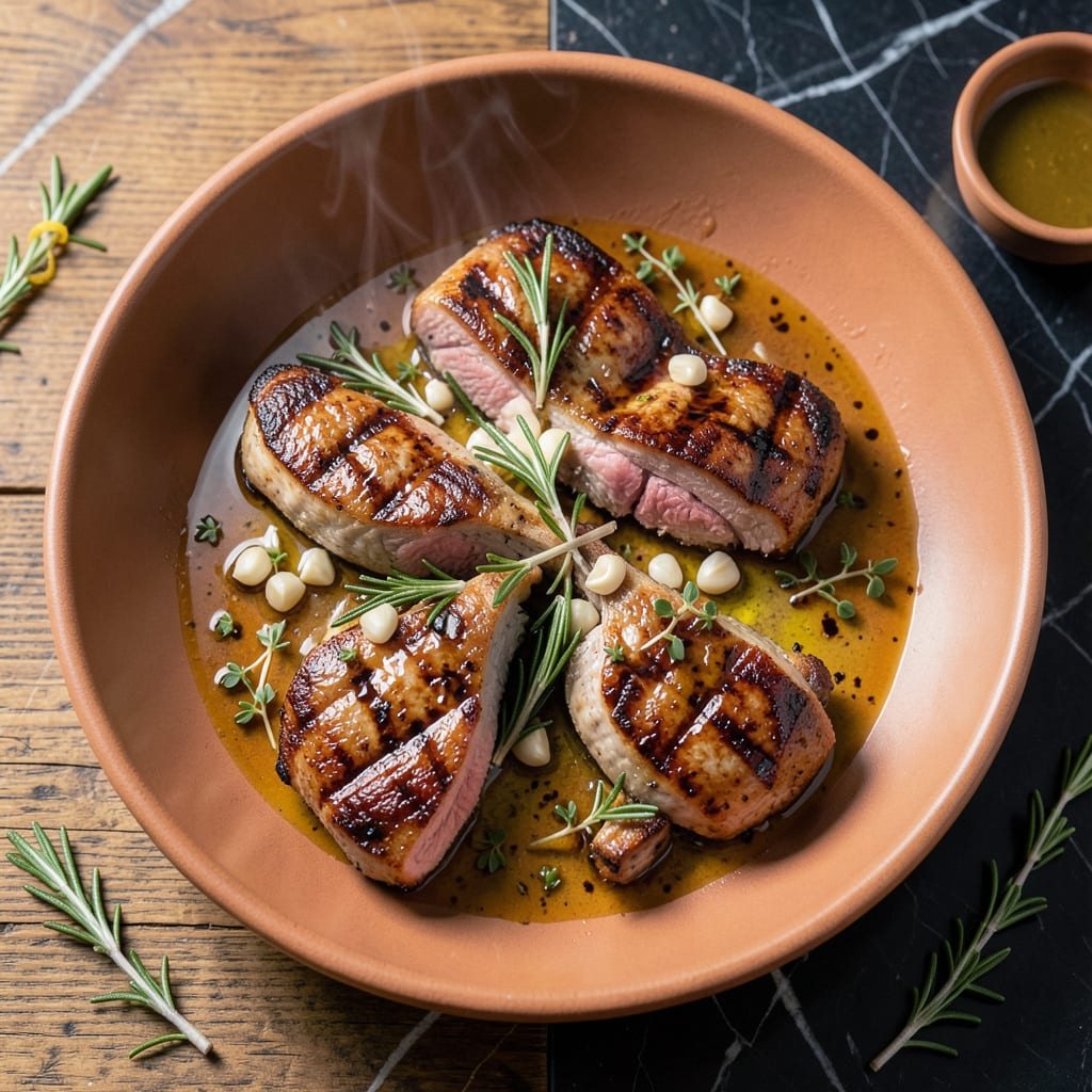 Comprehensive Marinated Pork Chops Recipe: Garlic Herb Infused Juiciness visual reference