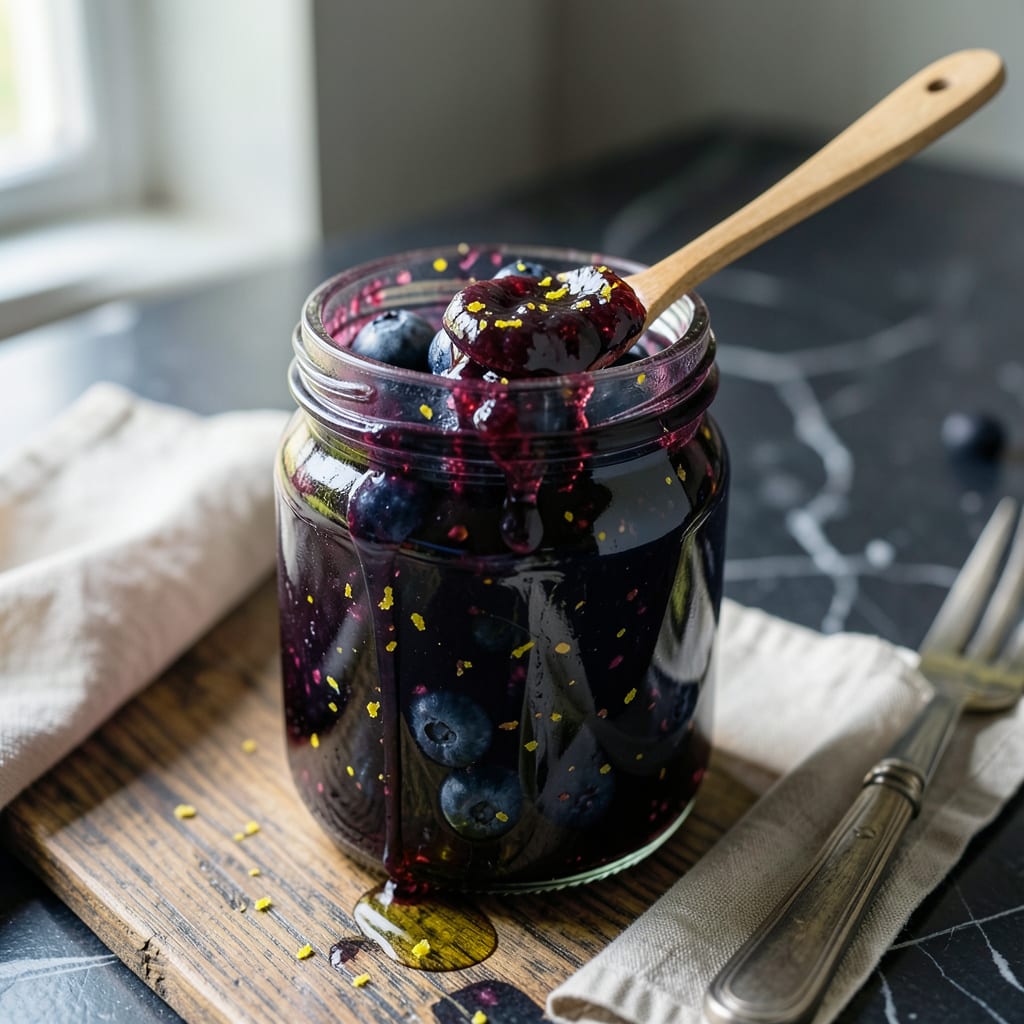 Mary Berry Blueberry Jam Recipe: Perfect Pectin Balance for Spreadable Bliss example with annotations