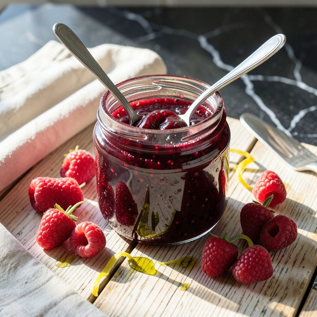 Visual representation of Mary Berry Raspberry Jam Recipe: Classic British Spread With Perfect Pectin Balance