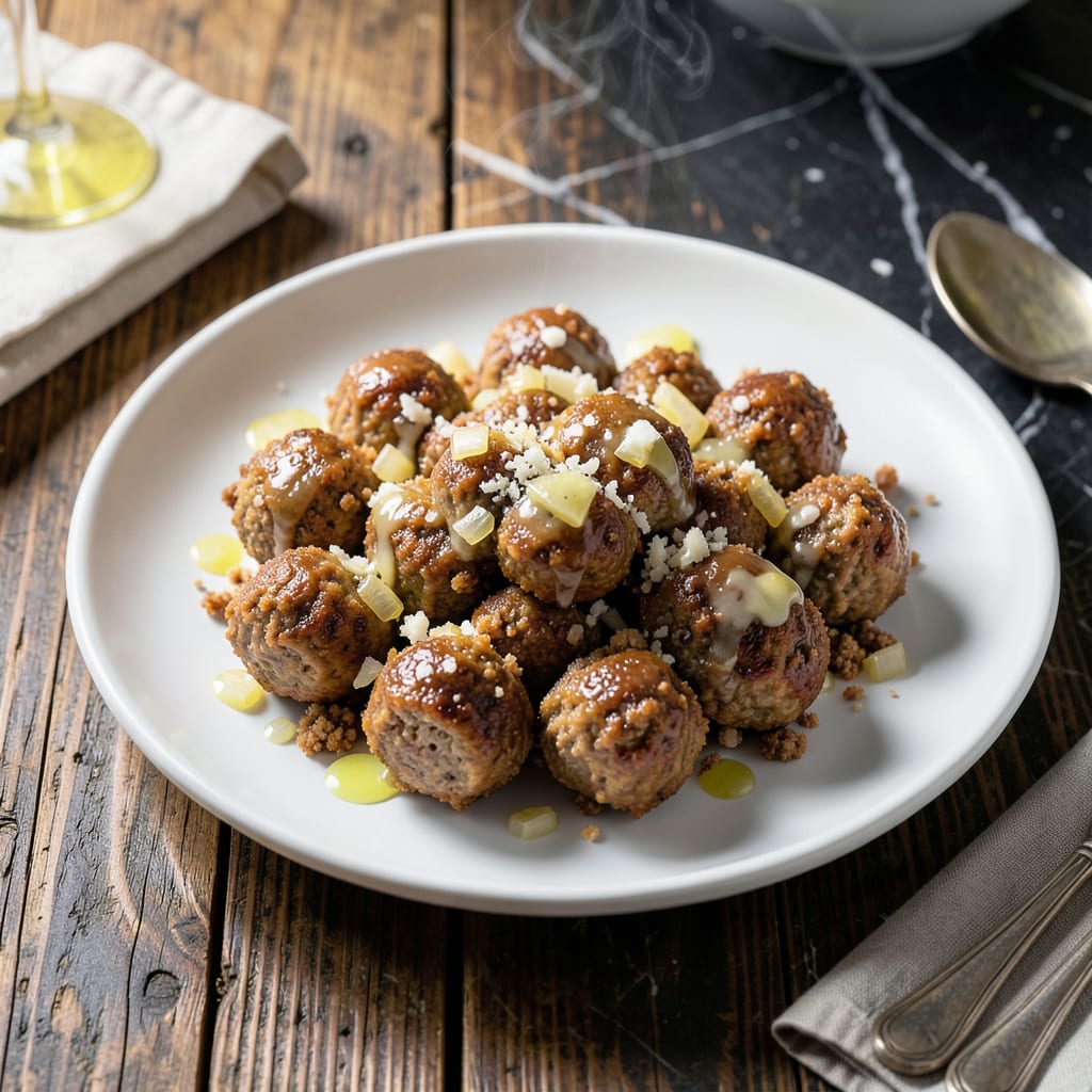 Meatball Recipe Without Eggs: Binder Free and Perfectly Tender illustration with key details