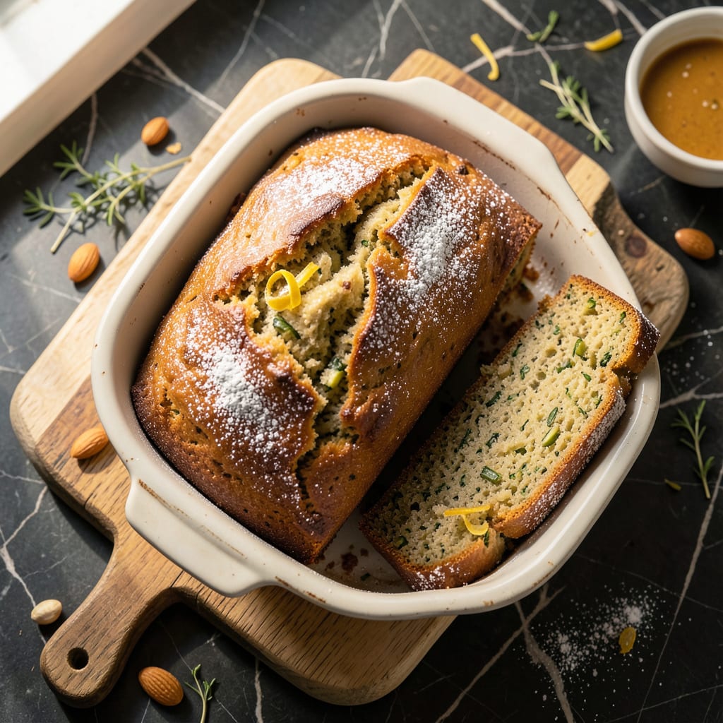 Complete Mom's Zucchini Bread Recipe: Moist Spiced Loaf With Walnut Crunch overview image