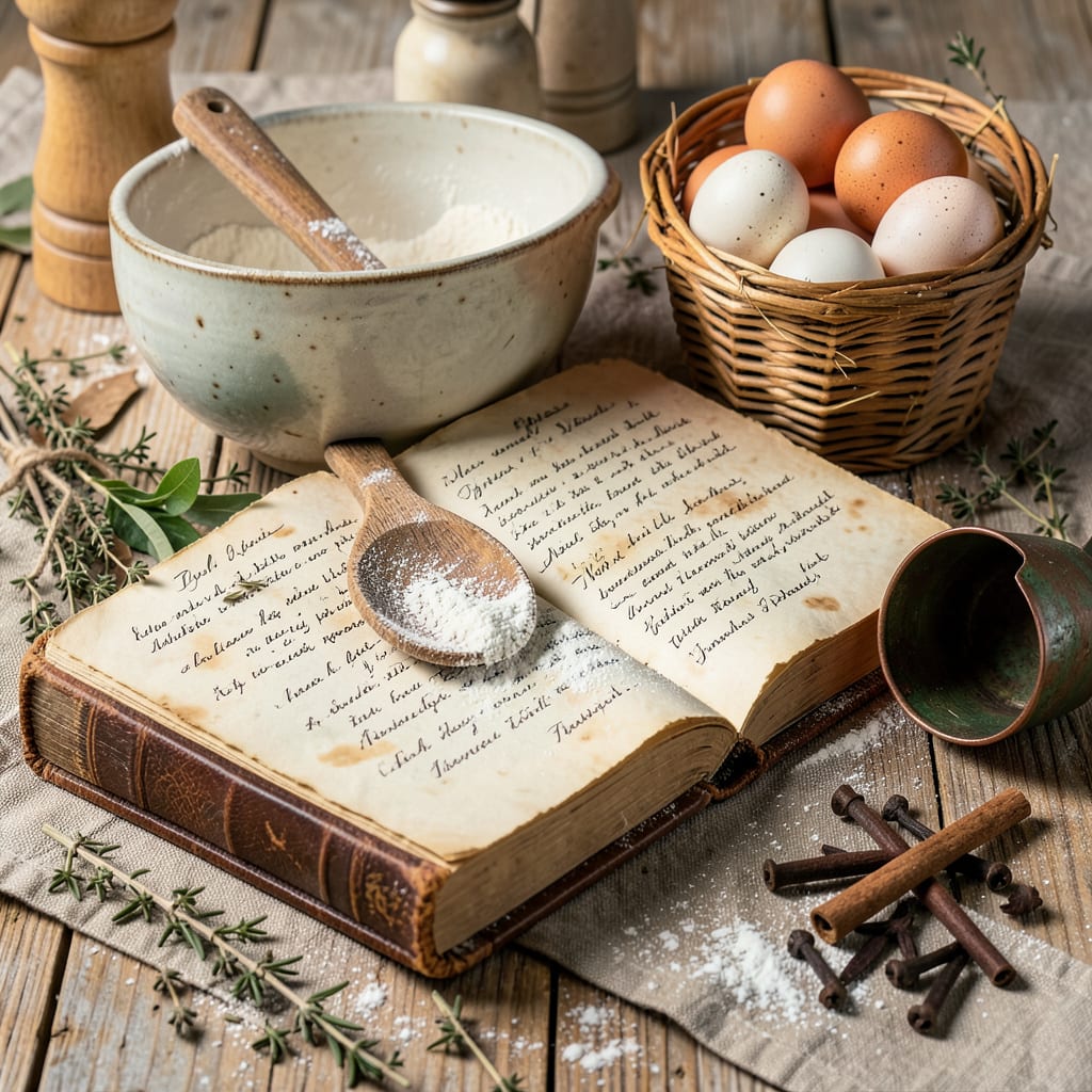 Visual representation of Old Fashioned Recipe Book: Classic Dishes and Timeless Techniques
