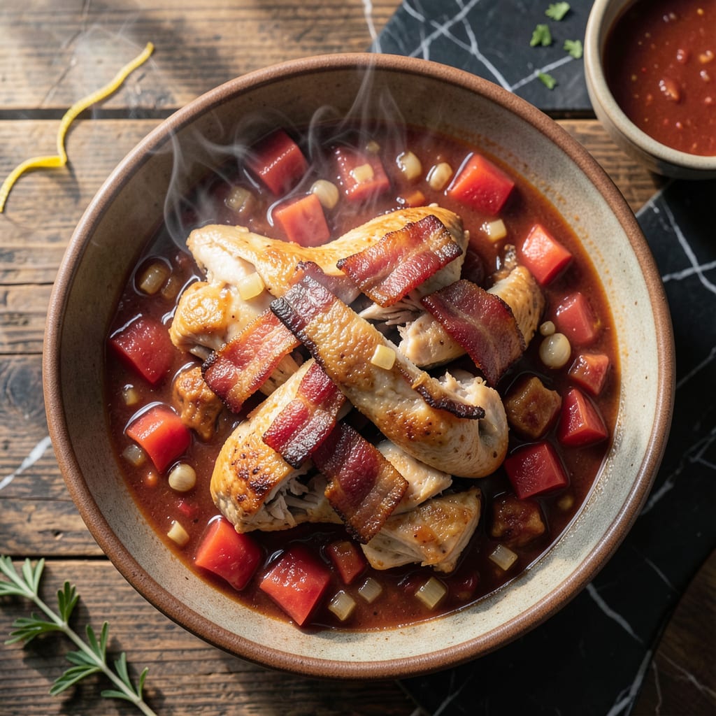 Old Hickory House Brunswick Stew Recipe: Smoky Southern Tradition in a Pot illustration with key details