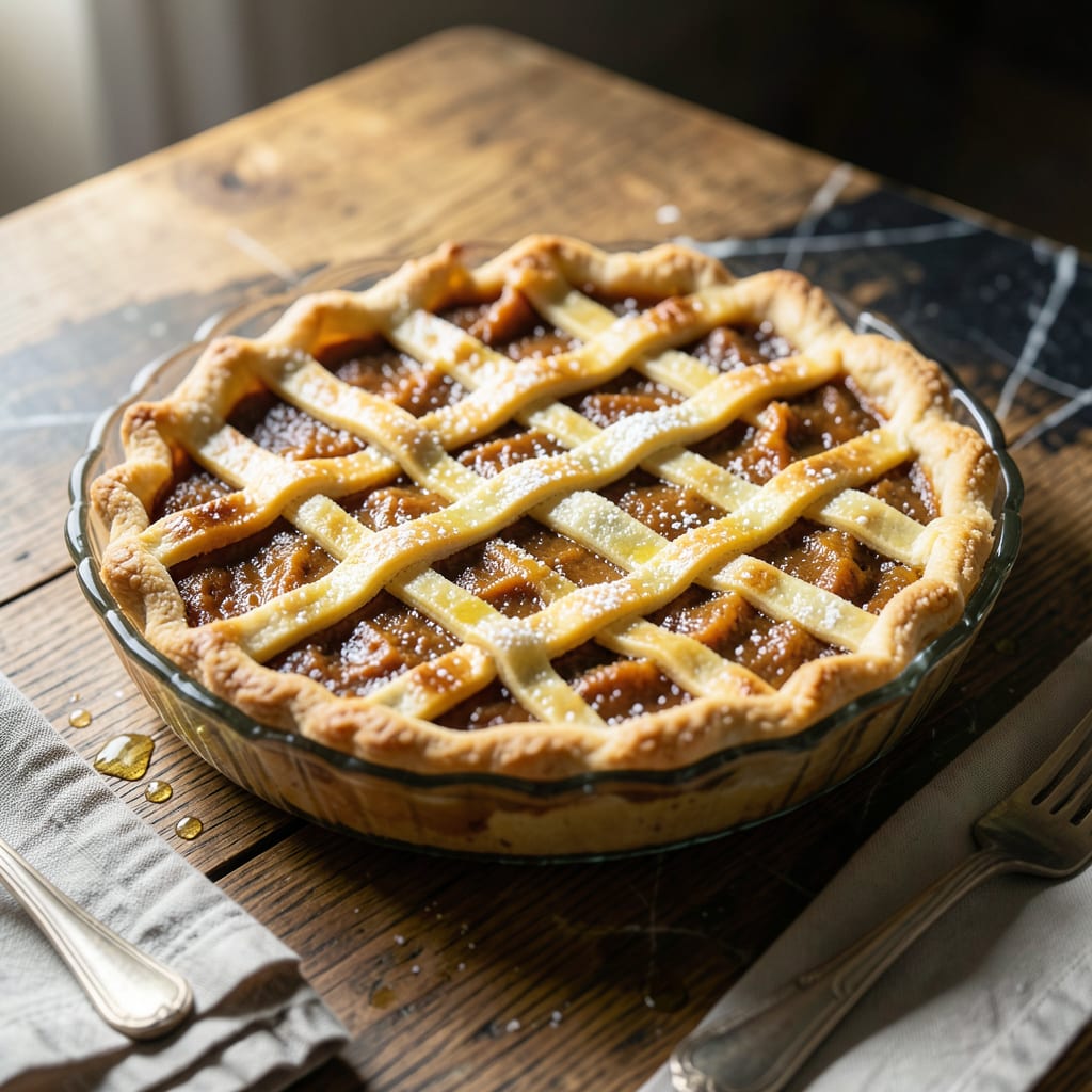 Visual representation of One Pie Squash Pie Recipe: Rustic Spiced Sweetness in a Buttery Shell