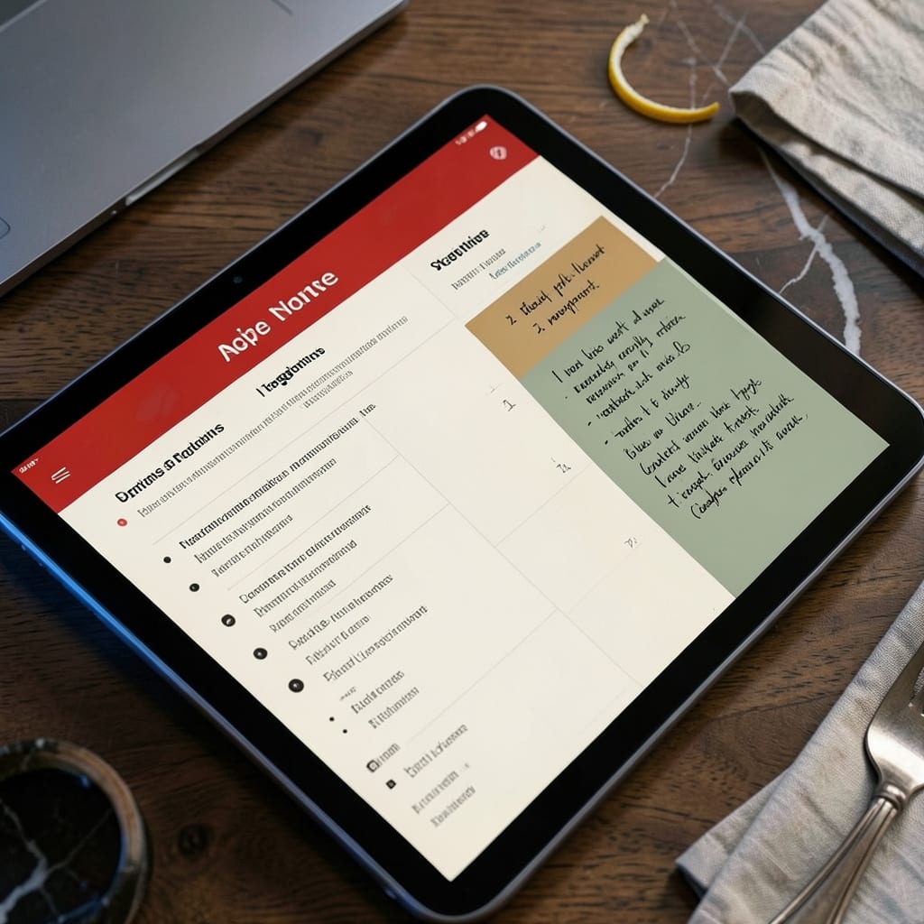 Comprehensive OneNote Recipe Template: Free, Customizable Layout for Easy Meal Planning visual reference