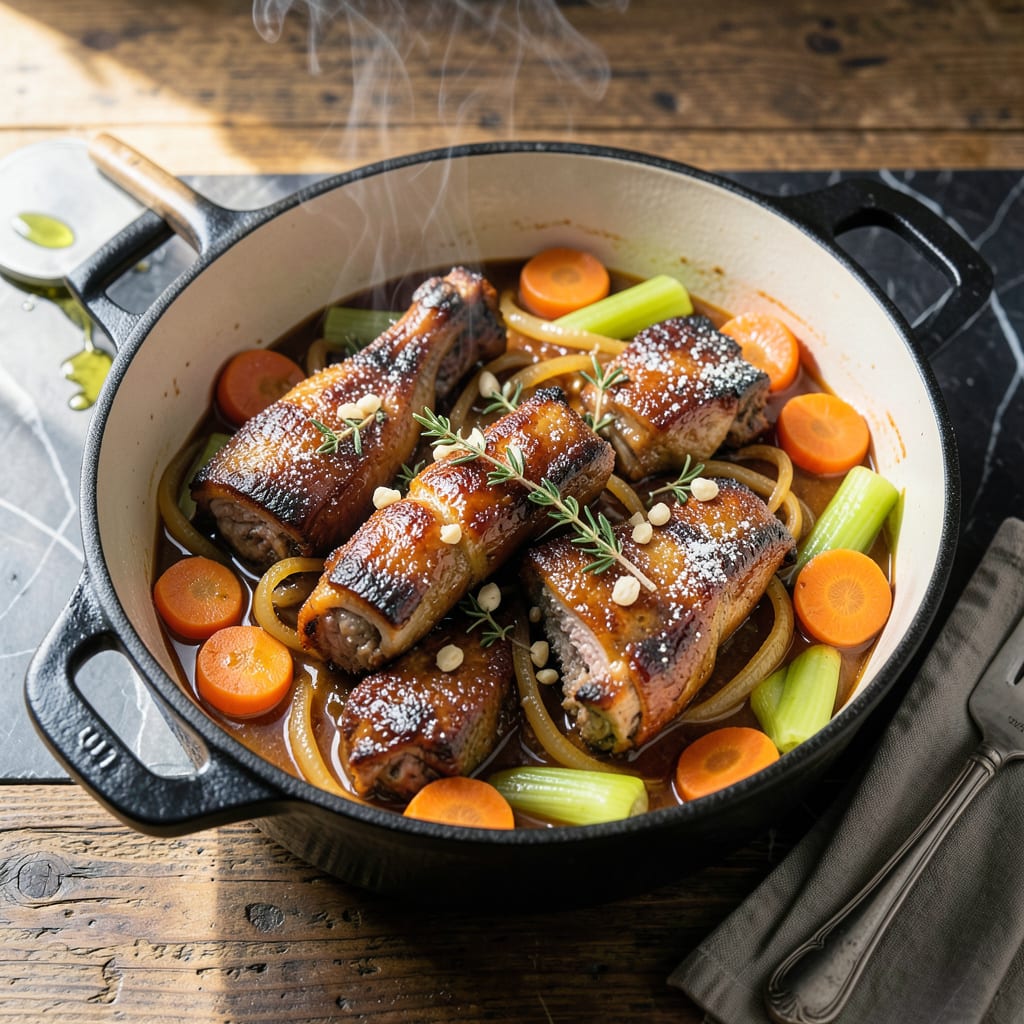 Oxtail in Oven Recipe: Slow Roasted Richness with Melt Off The Bone Tenderness example with annotations