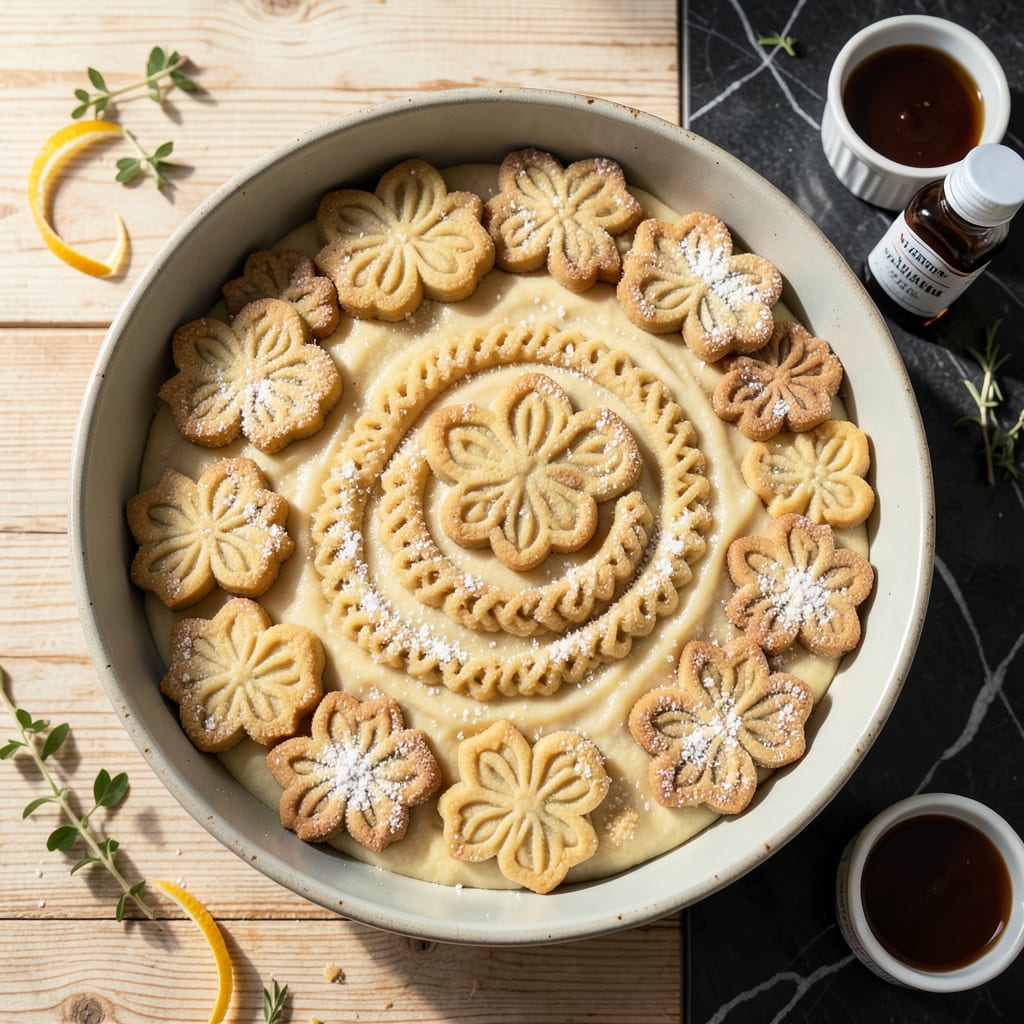 Pampered Chef Cookie Press Recipe: Buttery Spritz Cookies in Minutes example with annotations