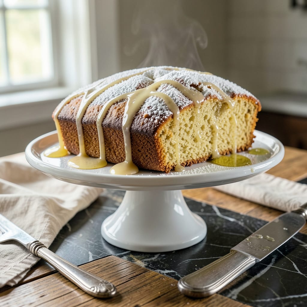 Patti LaBelle's Pound Cake Recipe: Ultra Moist Vanilla Kissed Loaf example with annotations