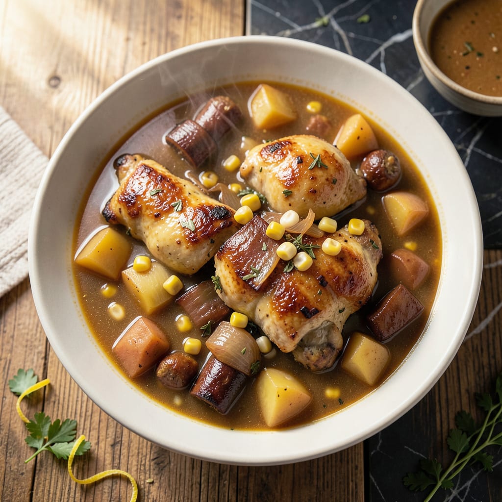 Paula Deen Brunswick Stew Recipe: Southern Slow Cooked Richness illustration with key details