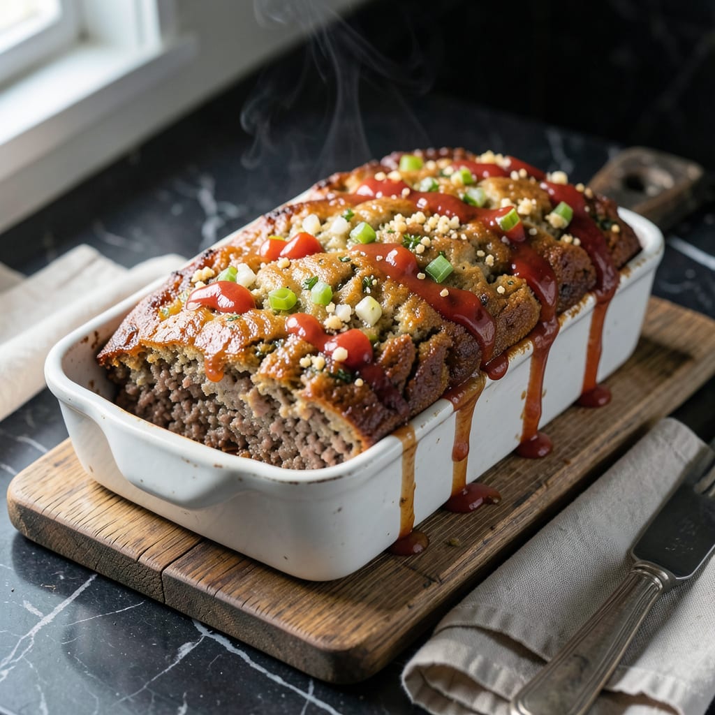 Visual representation of Paula Deen's Basic Meatloaf Recipe: Classic Comfort With a Glaze