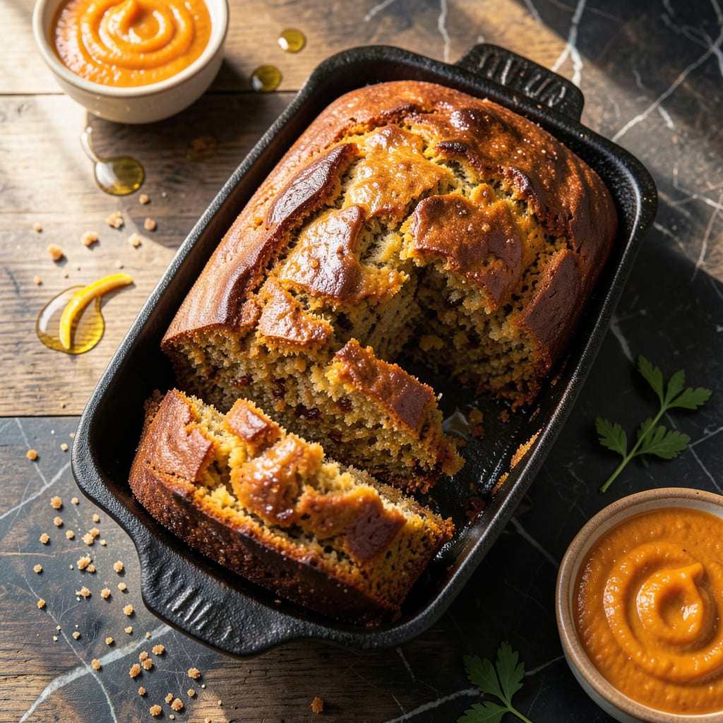 Paula Deen's Pumpkin Bread Recipe: Spiced Loaf with Perfect Crumb illustration with key details