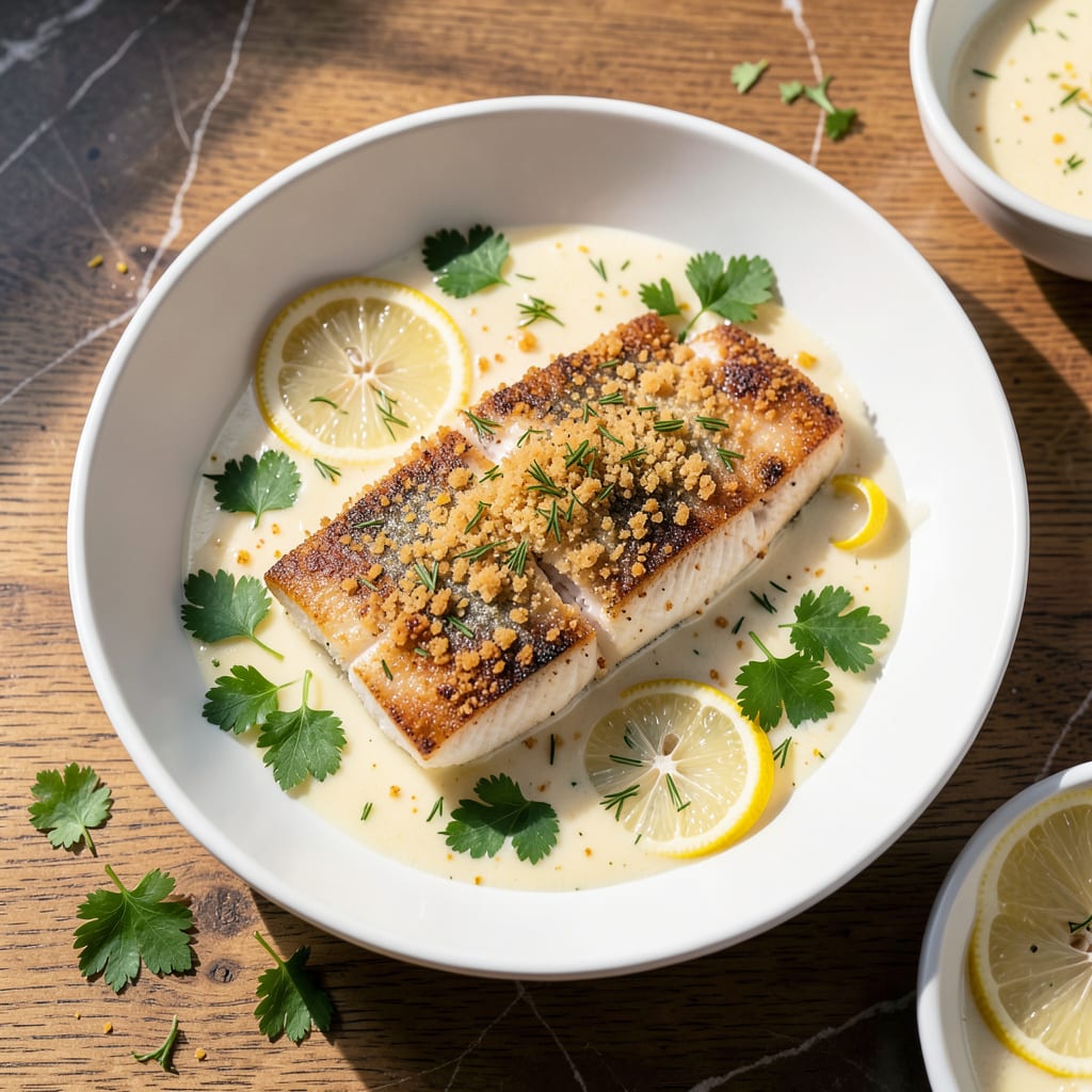 Perch Fillet Recipe Oven: Flaky White Fish with Lemon Herb Crust illustration with key details