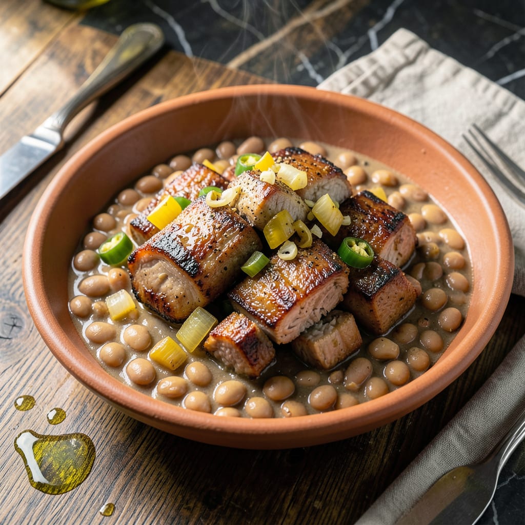 Pork and Pinto Beans Recipe: Hearty Southwestern Slow Cooker Meal example with annotations
