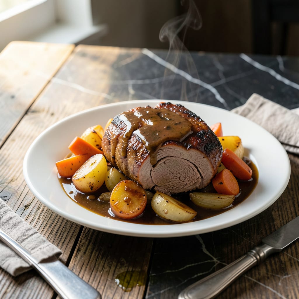 Visual representation of pot roast recipe bottom round