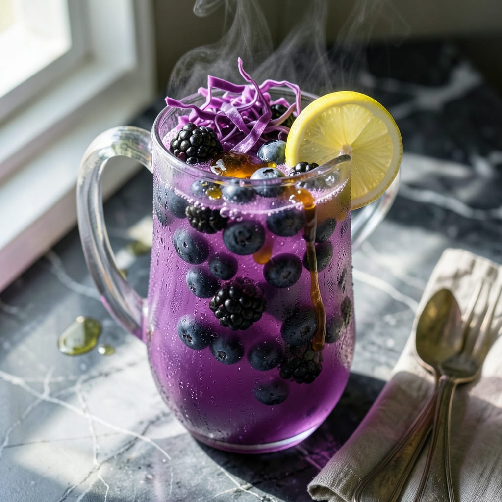 Complete Purple Fizzy Drink Recipe For Weight Loss: Metabolism Boosting Sparkling Elixir overview image