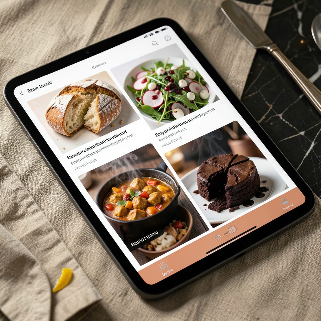 Recipe App Design: Key Features and Best Practices for Success example with annotations