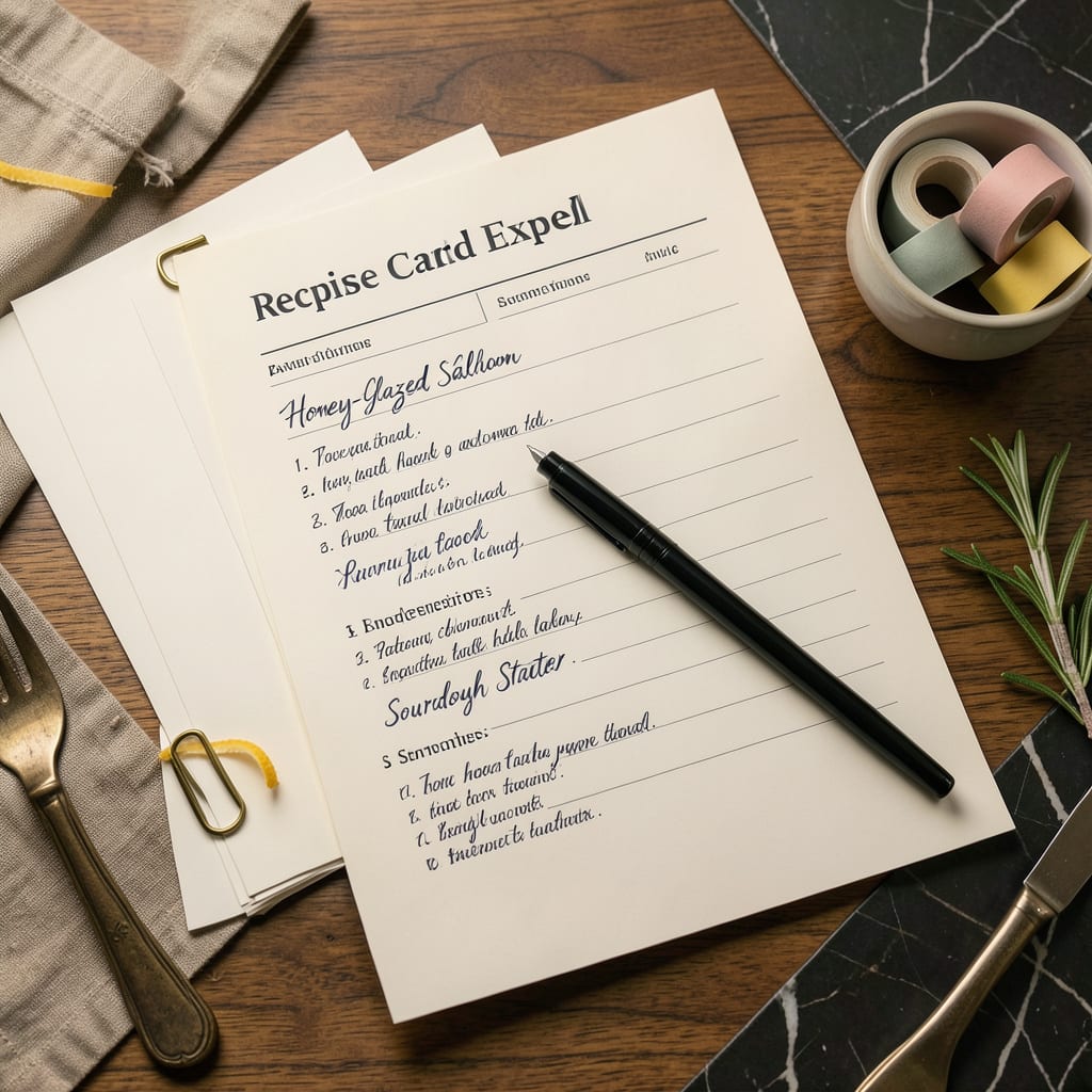Recipe Card Template in Excel: Free Download and Easy Setup Guide detailed visual guide