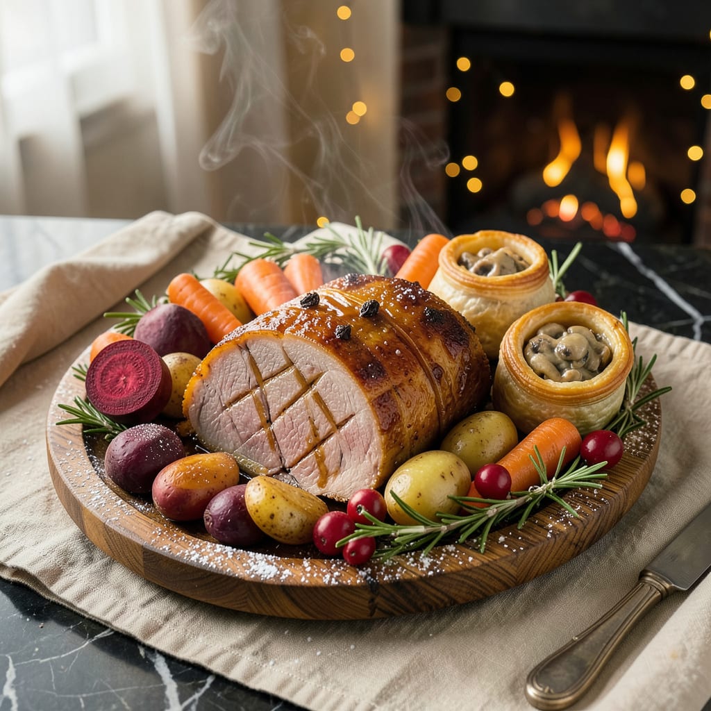 Visual representation of Recipe for a Perfect Christmas Dinner: Step by Step Menu and Tips