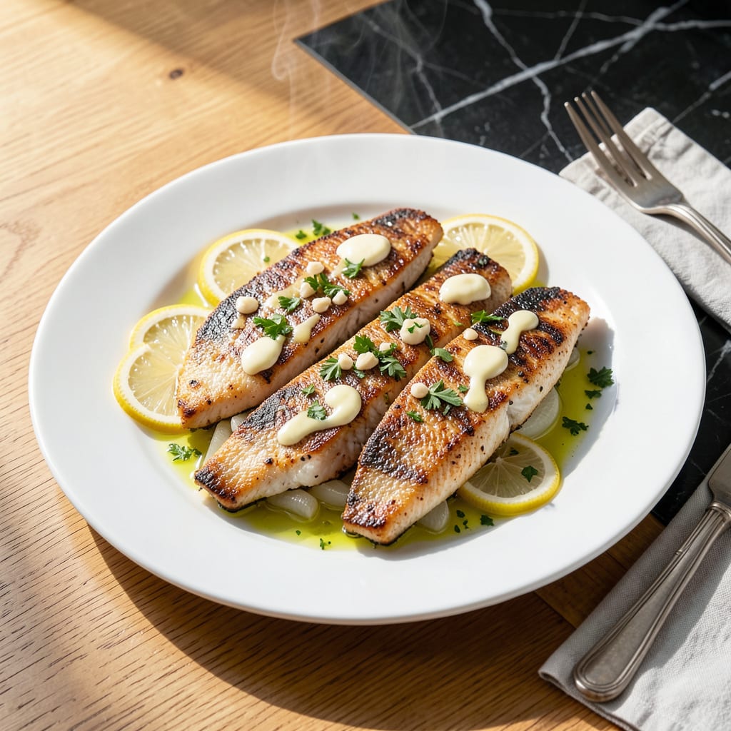 Recipe for Baked Red Snapper: Flaky White Meat With Lemon Garlic Butter detailed visual guide