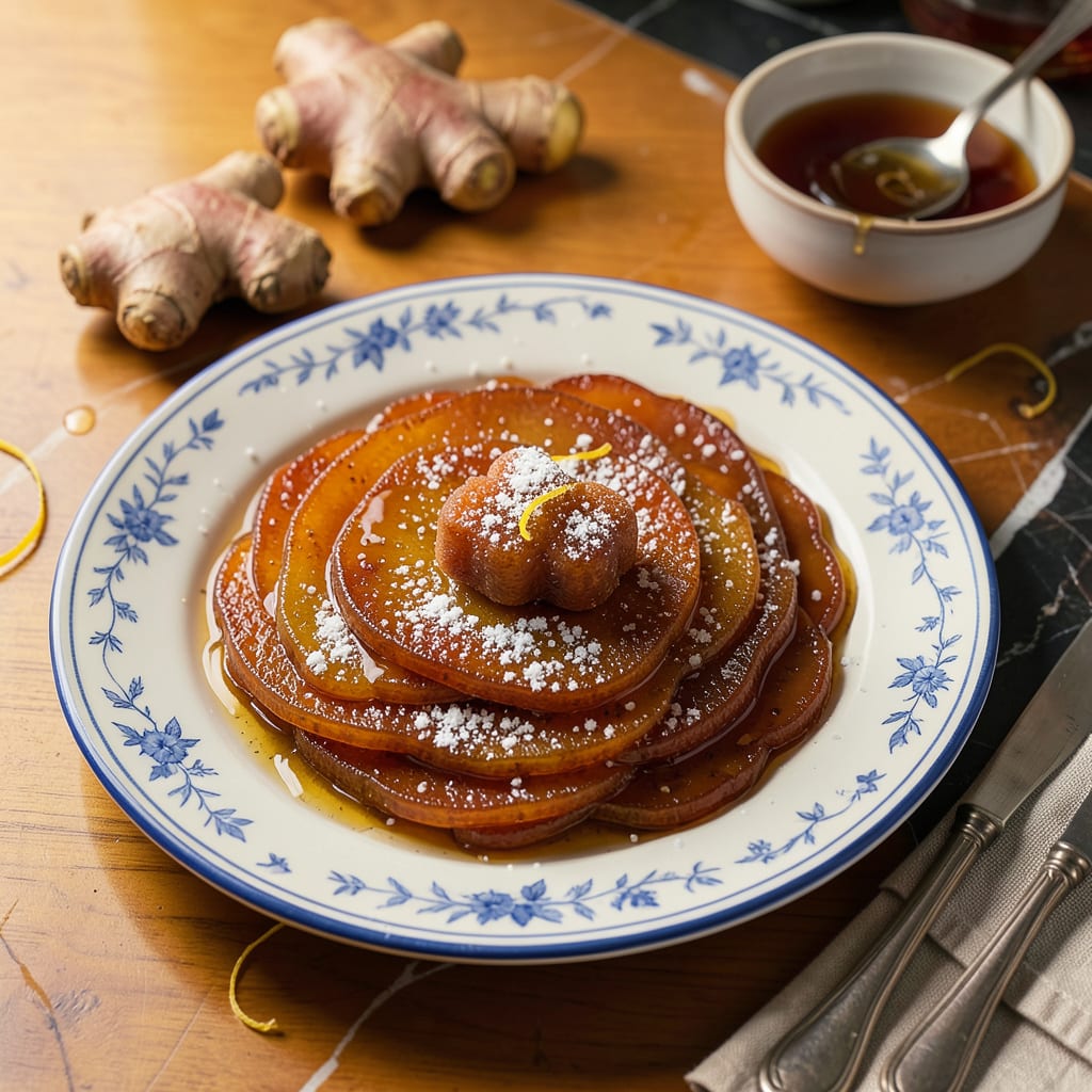Recipe for Candied Ginger: Easy Homemade Method With Pro Tips example with annotations