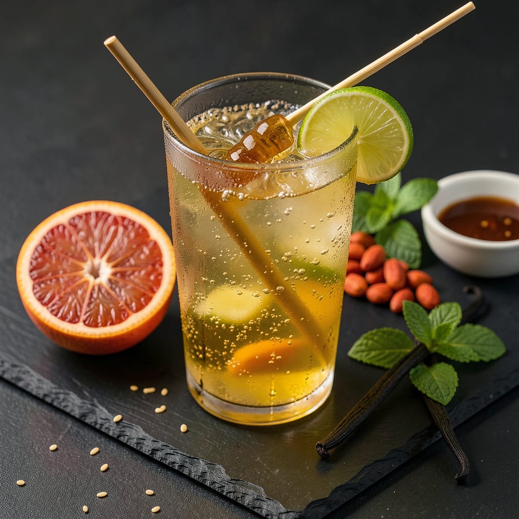 Recipe for Energy Drink: Homemade Boosters With Natural Ingredients illustration with key details