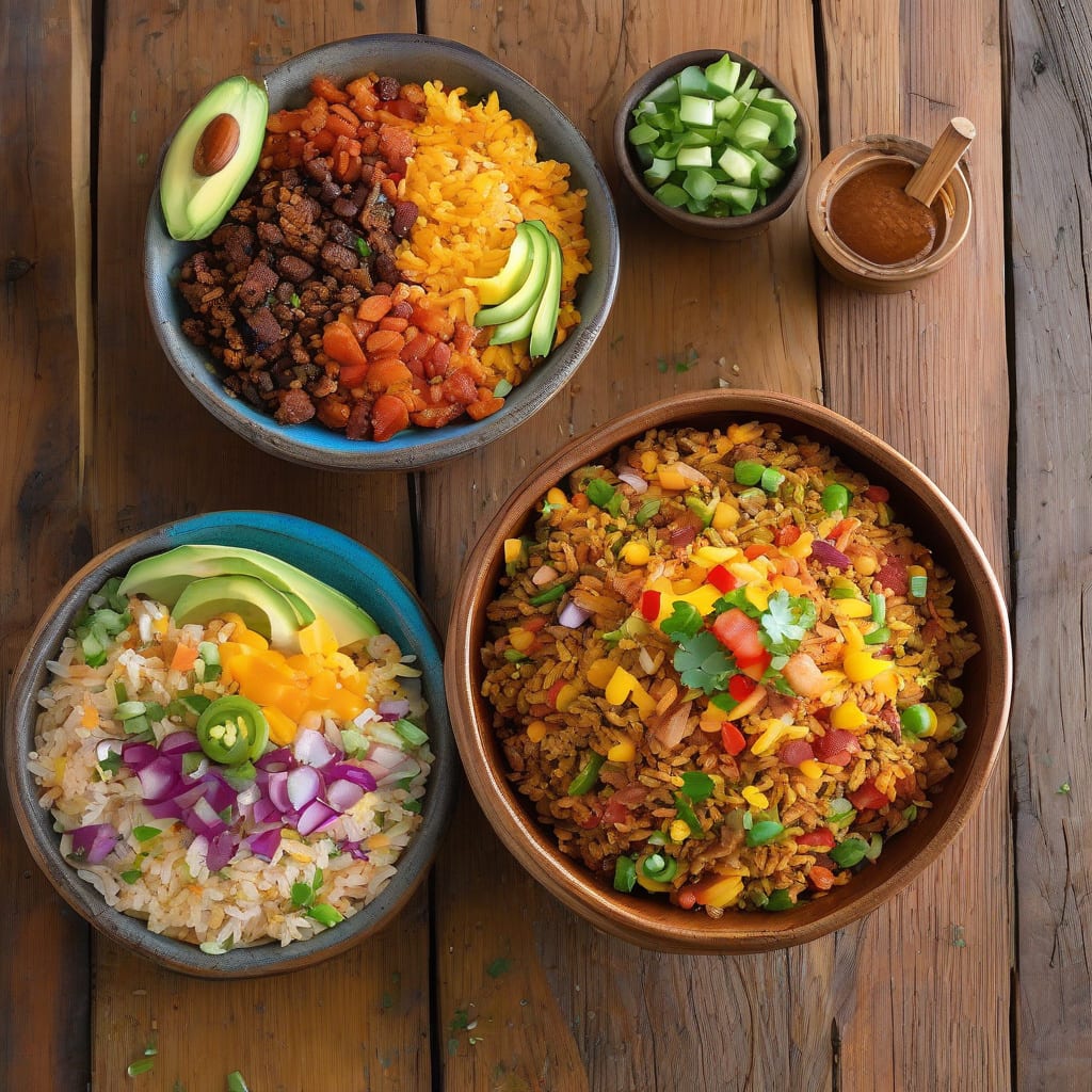 Recipe for Mexican Fried Rice: Spicy Fiesta in a Bowl example with annotations
