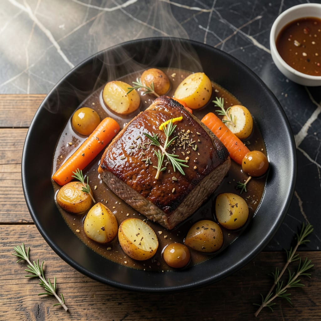 Complete Recipe For Pot Roast In A Slow Cooker: Fall Off The Bone Tenderness With Minimal Effort overview image