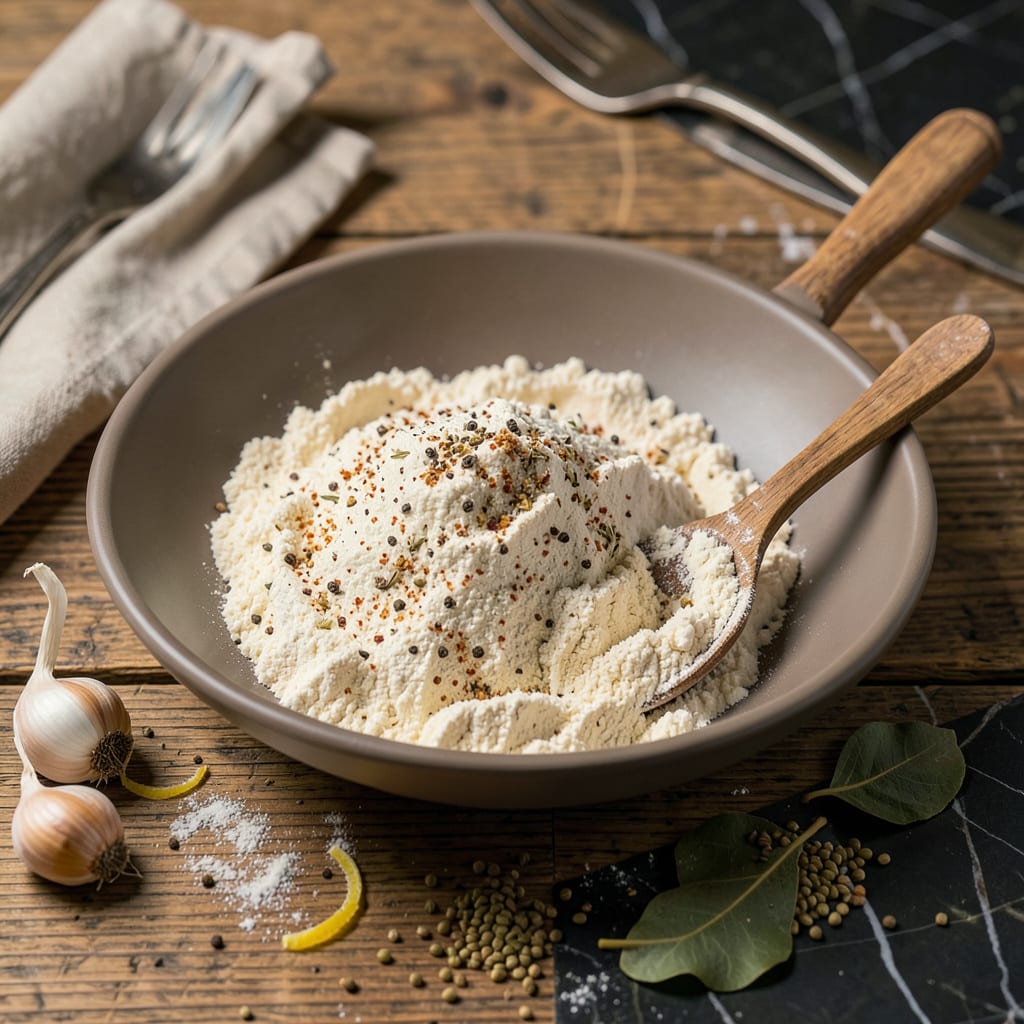 Visual representation of Recipe for Seasoned Flour: Easy Homemade Blend for Perfect Dishes