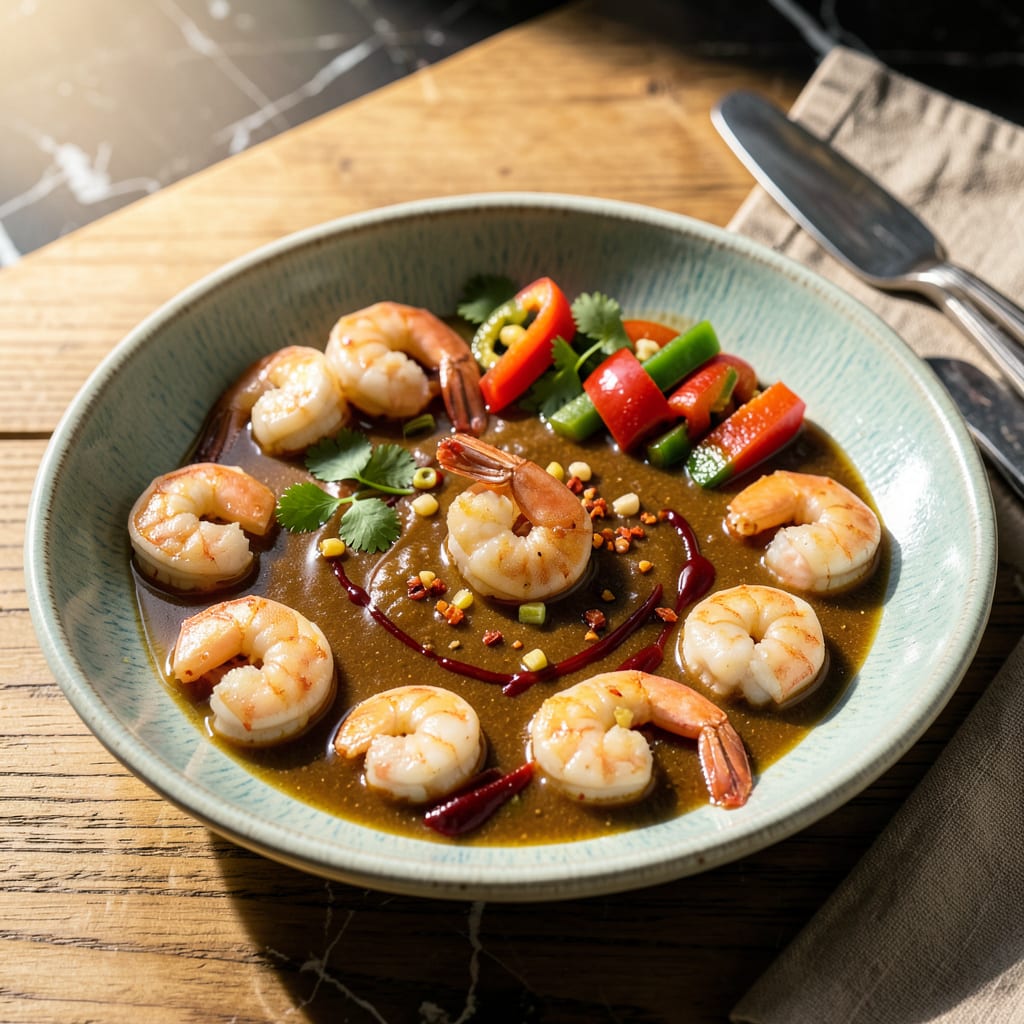 recipe for shrimp sauce example with annotations