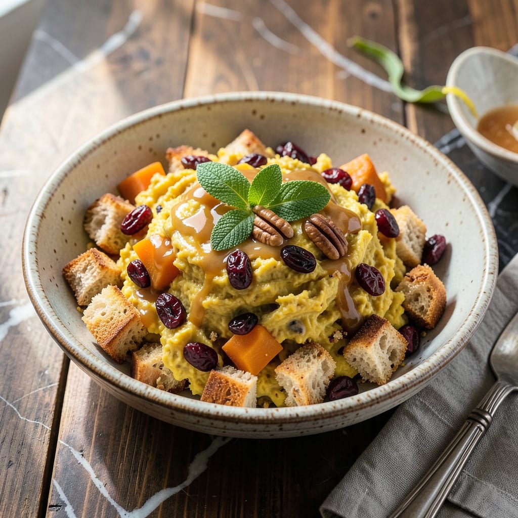Comprehensive recipe for squash dressing visual reference