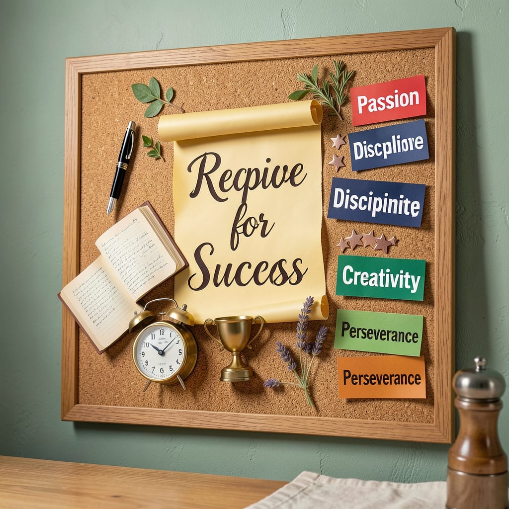 Visual representation of Recipe for Success Bulletin Board: Creative Ideas and Easy Steps