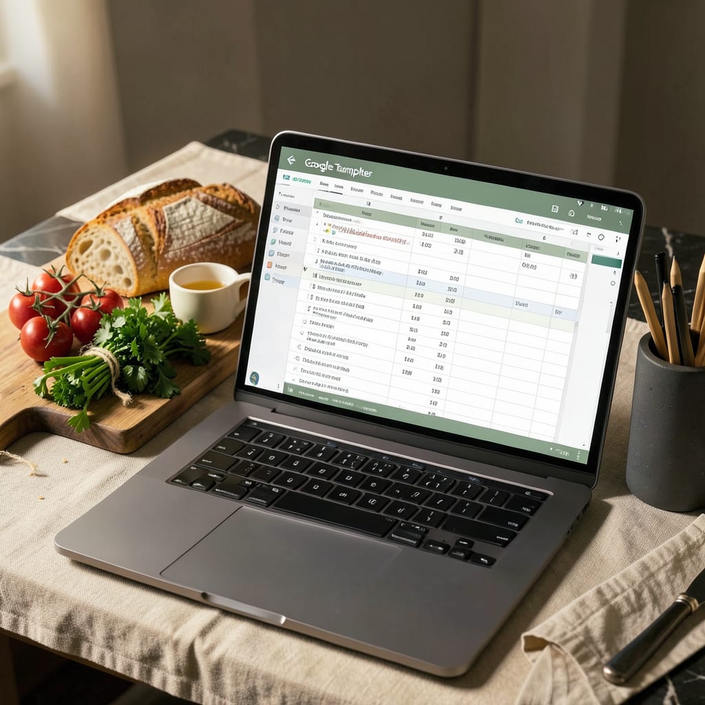 Recipe Template for Google Sheets: Free, Customizable Layouts You Can Use Today illustration with key details
