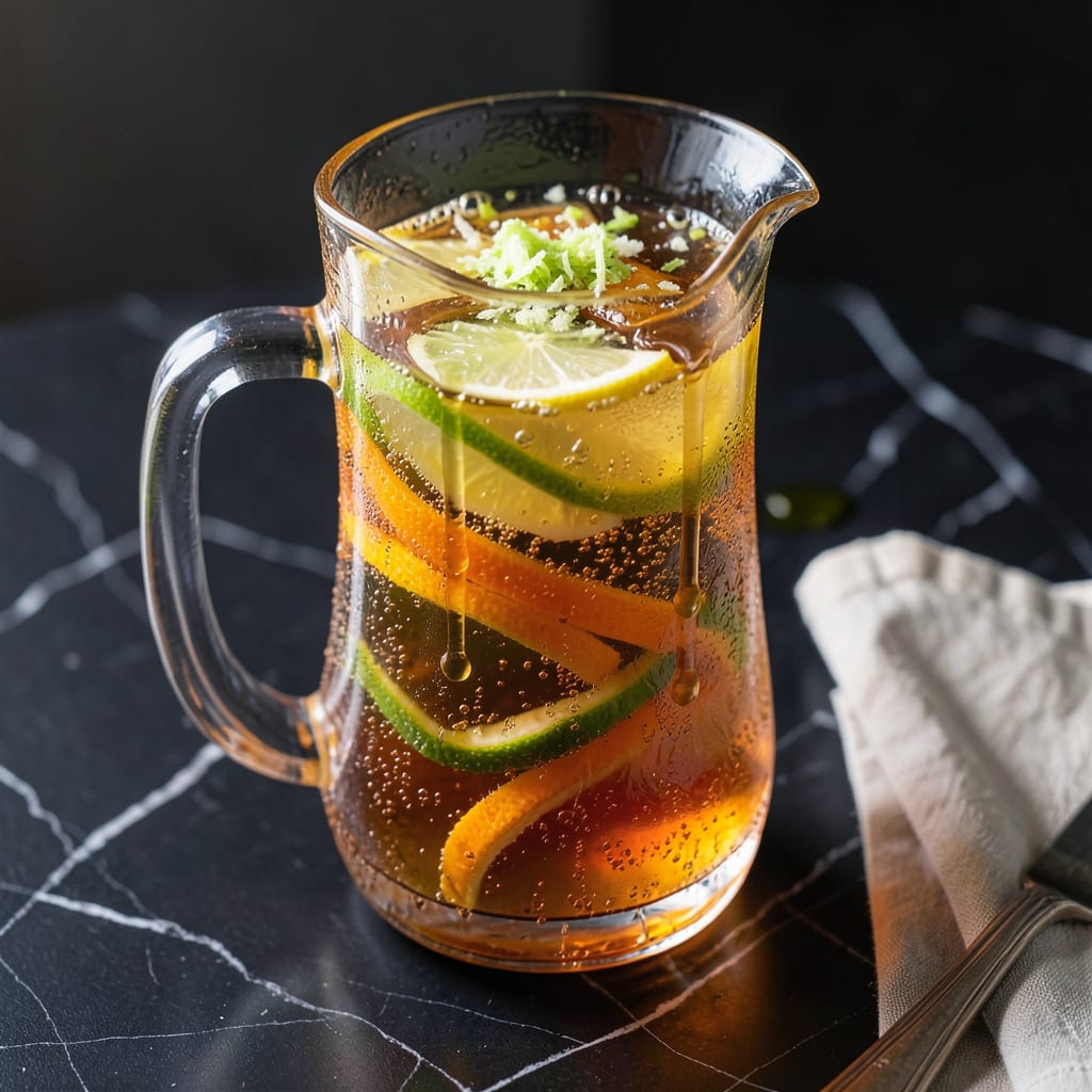 Red Bull Infusion Recipe: Energizing Citrus Zing for Cocktails example with annotations