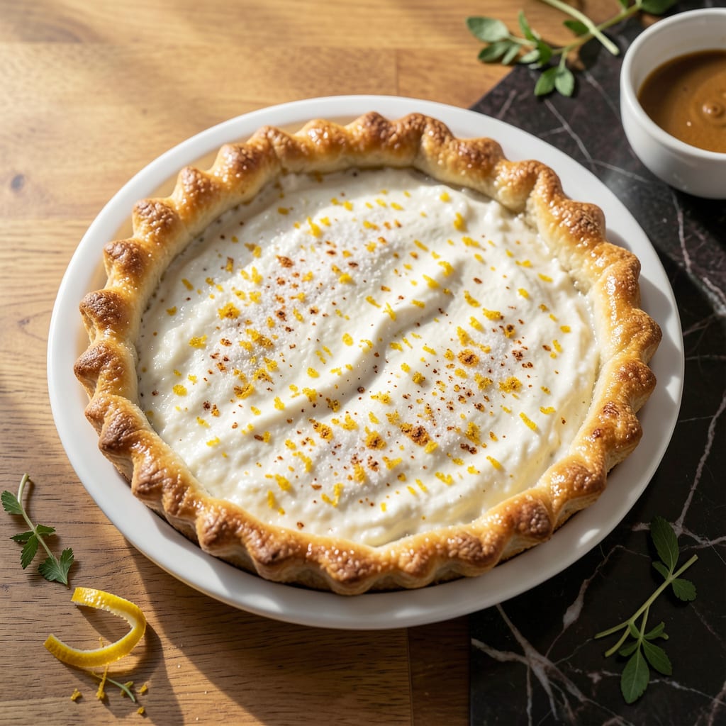 Ricotta Pie Recipe Lidia: Italian Grandma's Creamy Tradition illustration with key details