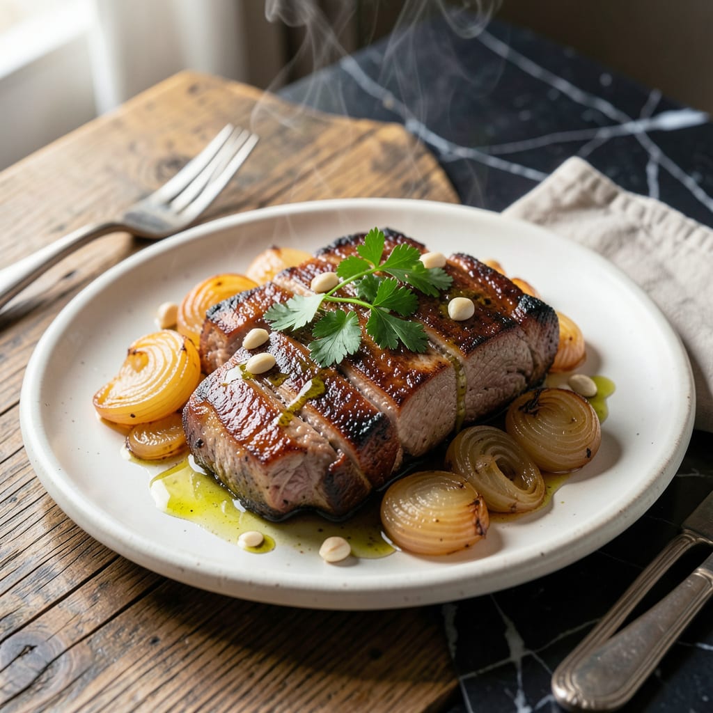 Slow Cooker Pork Chops Recipe: Melt in Your Mouth Tenderness example with annotations