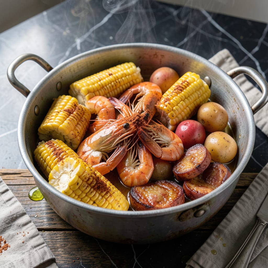 Complete Small Seafood Boil Recipe: Spicy Cajun Feast in One Pot overview image