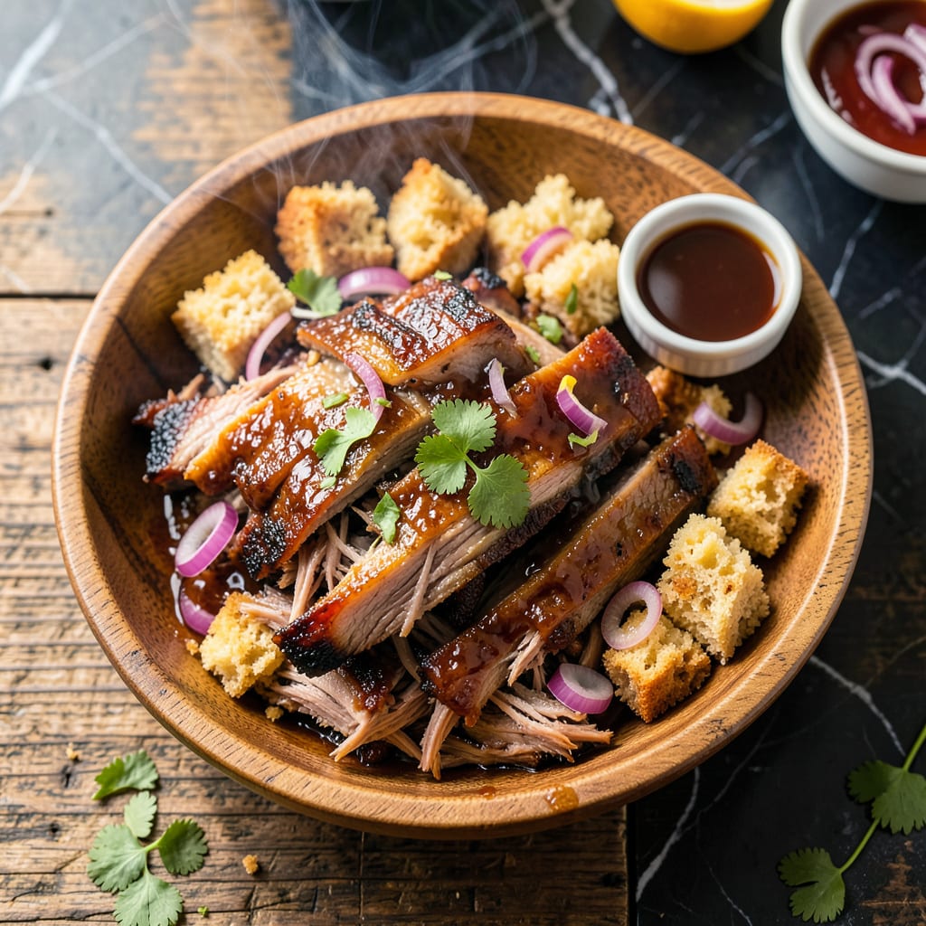 Smoked Pulled Pork Recipe: 12 Hour Smoky Tenderness illustration with key details