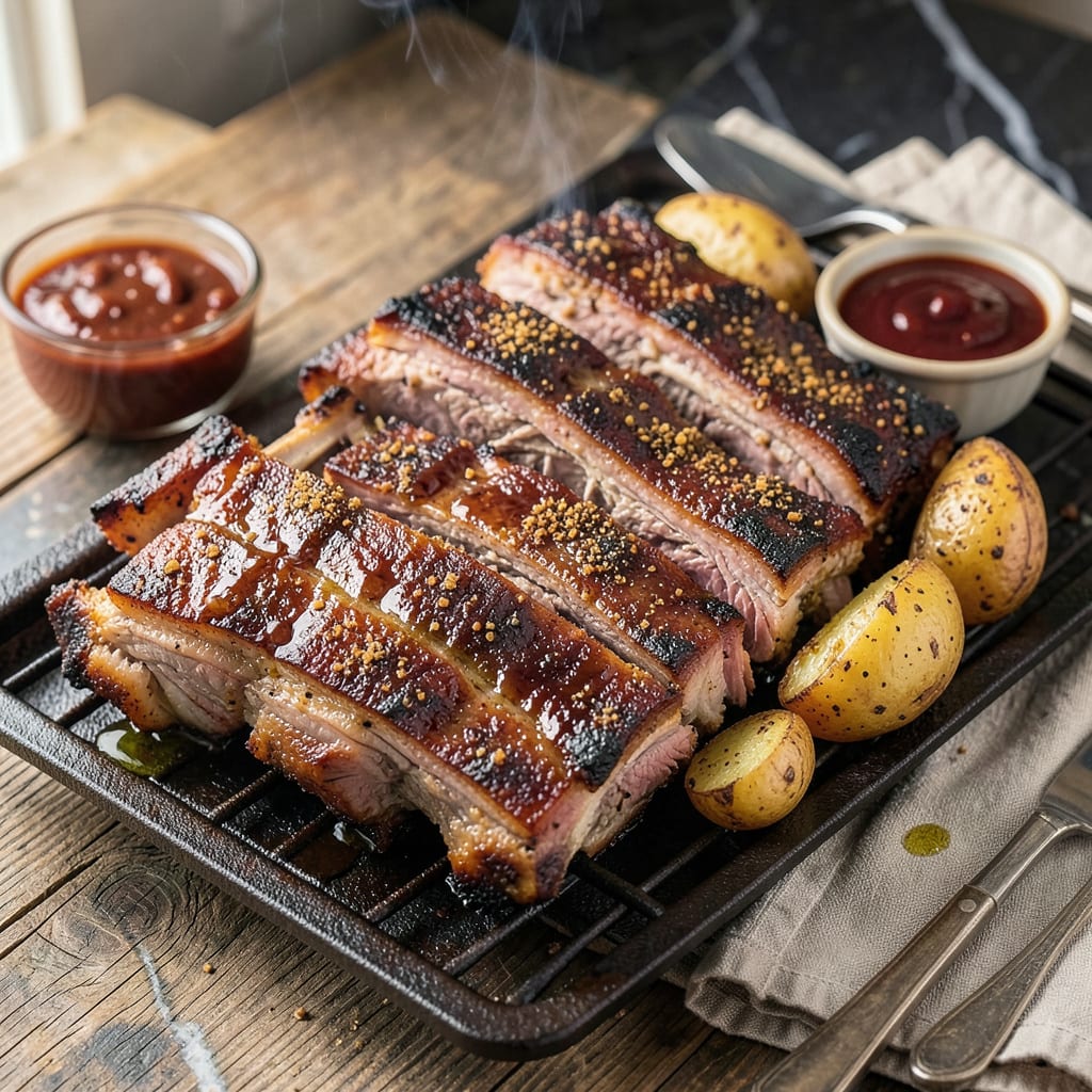 St Louis Rib Recipe Oven: Fall Off The Bone Tenderness Without The Grill illustration with key details
