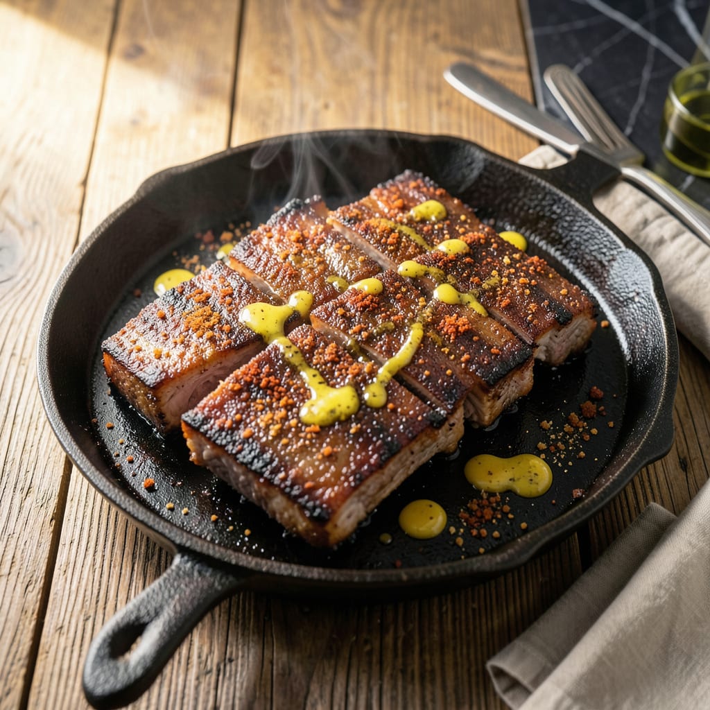 Visual representation of st louis ribs dry rub oven recipe