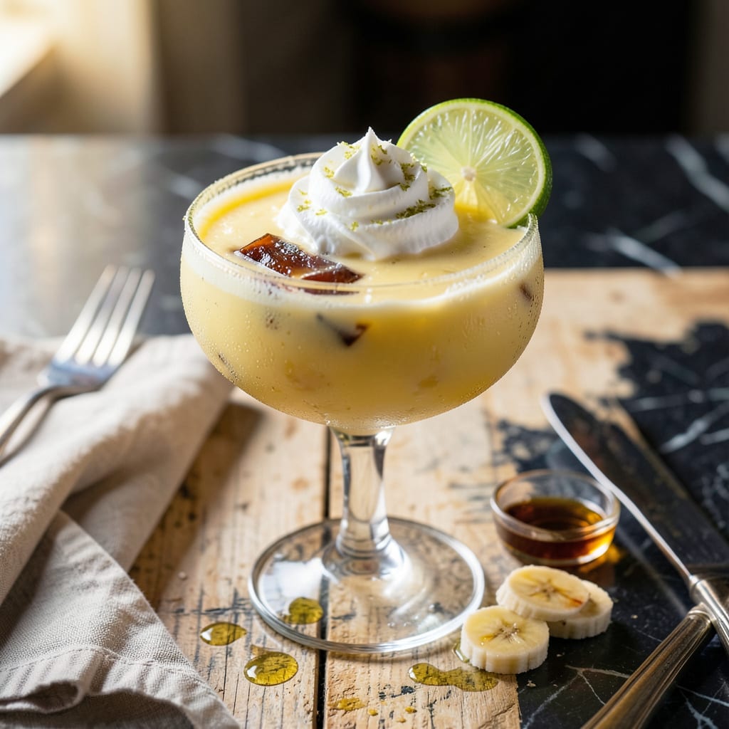 Visual representation of St Thomas Banana Daiquiri Recipe: Tropical Rum Blend in Minutes