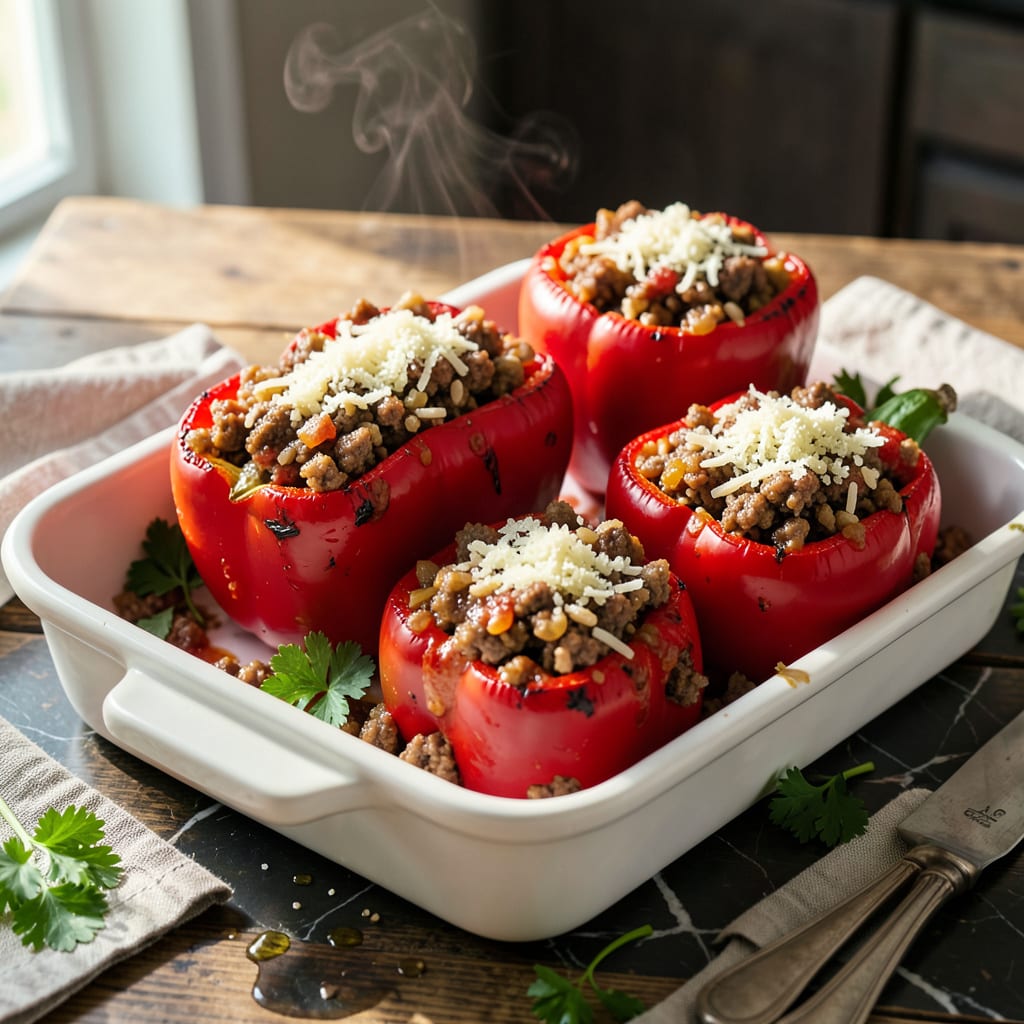 Stouffer's Stuffed Peppers Copycat Recipe: Homemade Nostalgia with Cheesy Filling detailed visual guide