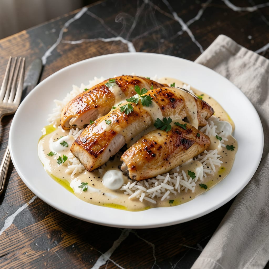 Stouffers Grandma Chicken and Rice Bake Recipe: Homestyle Creamy Comfort illustration with key details