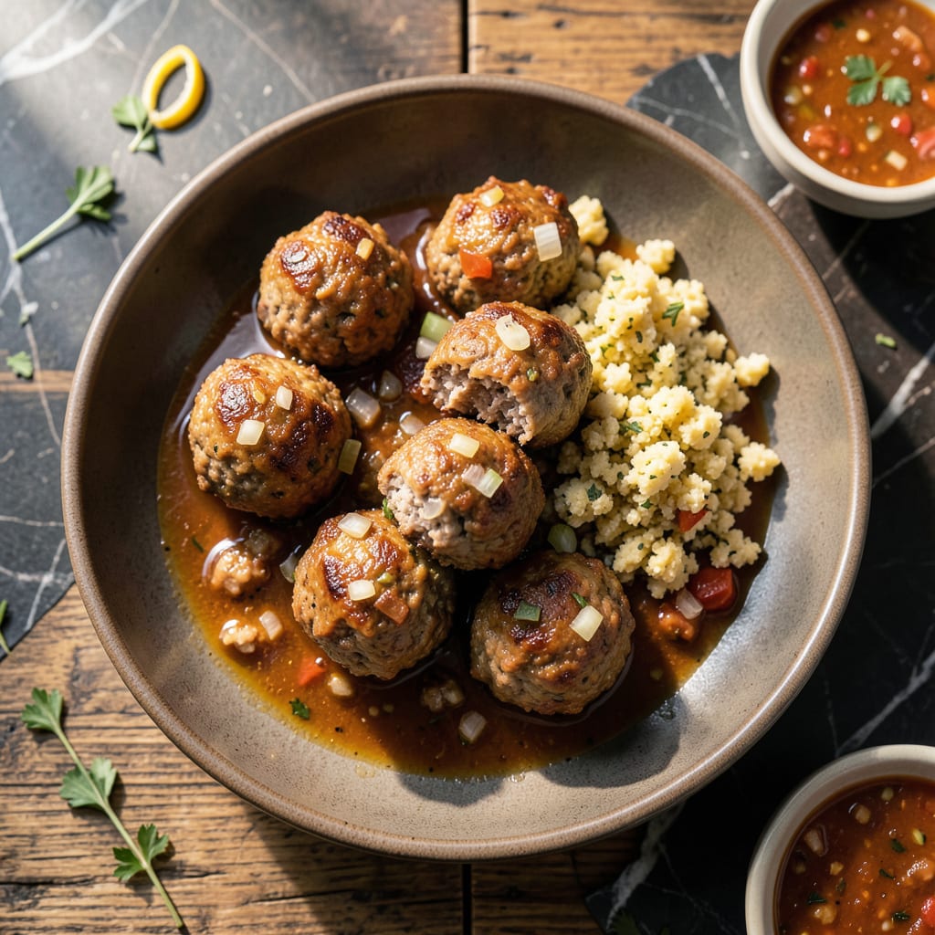 Stove Top Stuffing Meatball Recipe: Savory Herb Infused Bites illustration with key details