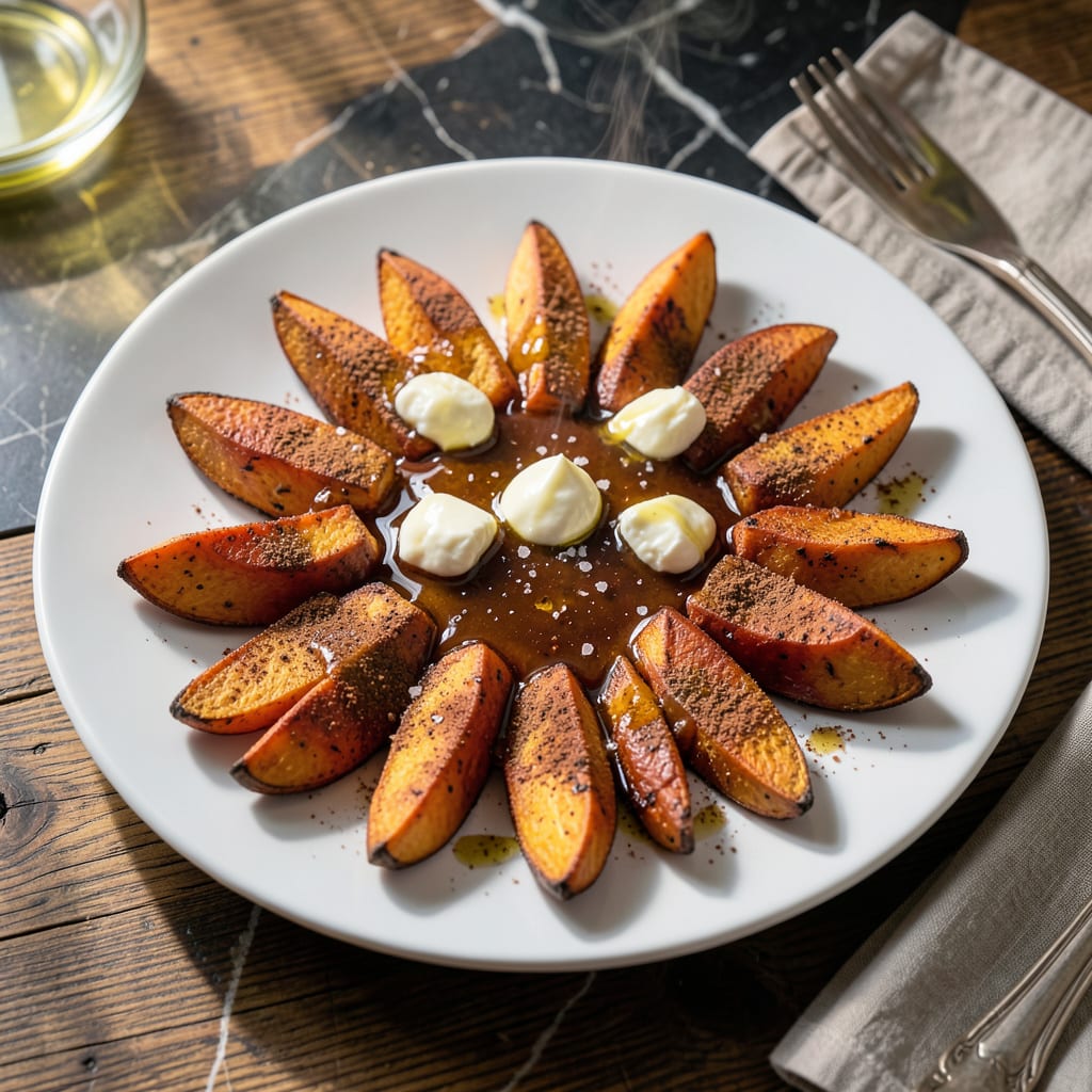 Visual representation of Sweet Potato Easter Recipe: Maple Glazed Nest for the Table