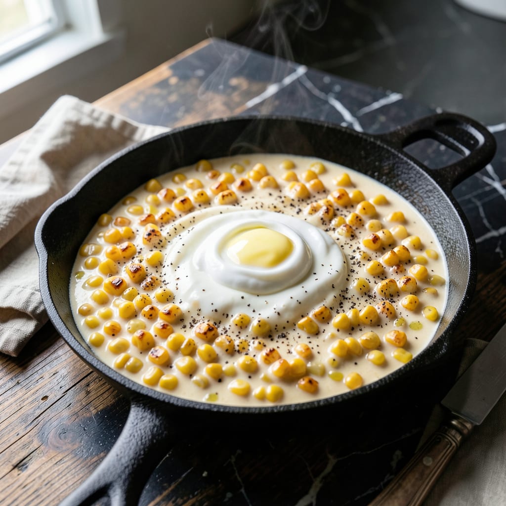 Visual representation of Terry Black's Creamed Corn Recipe: Texas Style Sweet and Rich