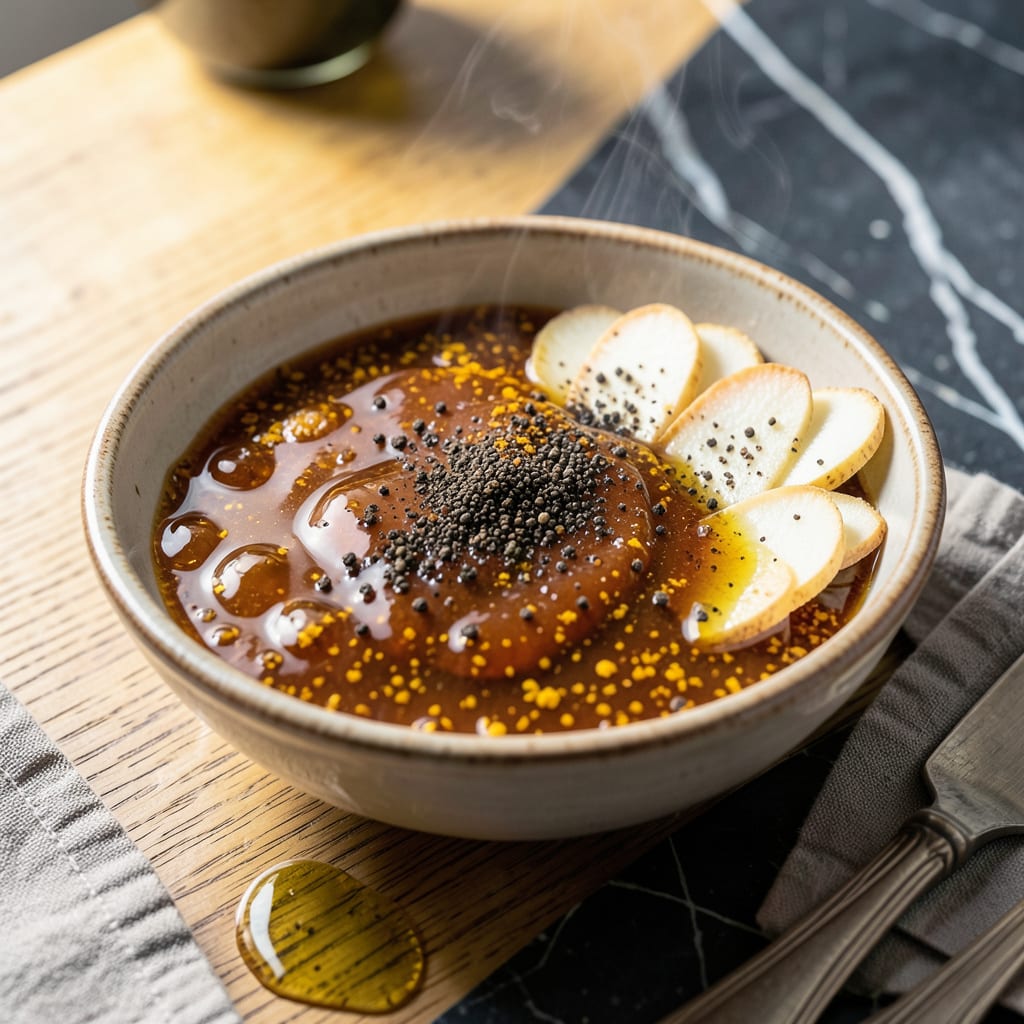 Complete turmeric ginger cinnamon black pepper honey recipe overview image