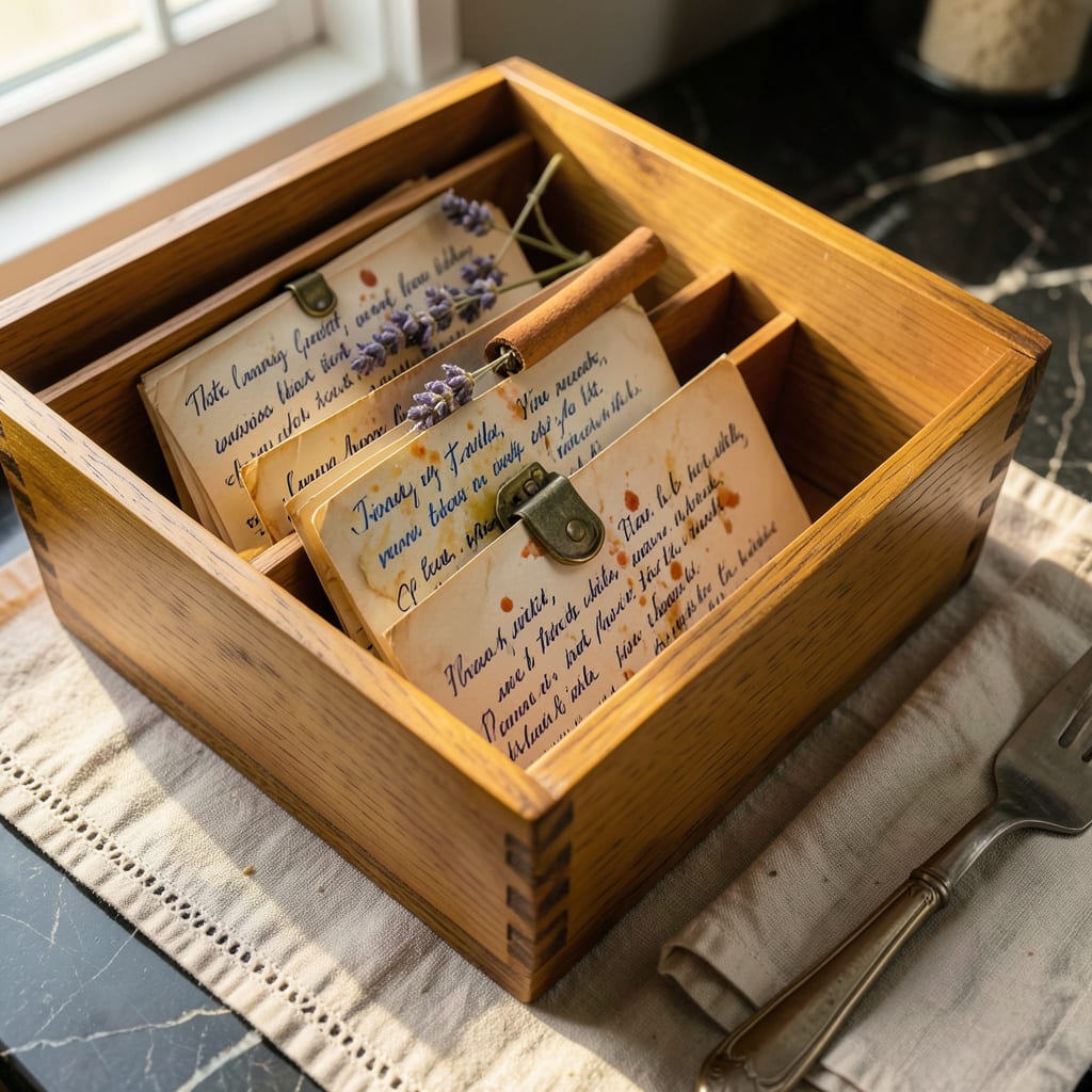 Visual representation of What Is a Recipe File Box: Best Options for Organizing Your Cooking
