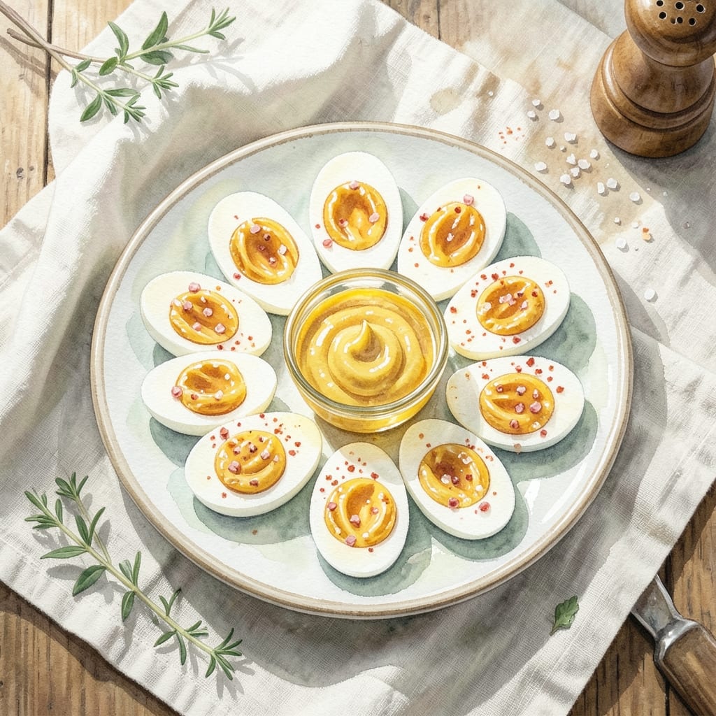 Deviled Eggs Recipe With Yellow Mustard: Tangy Creamy Filling for Perfect Bites